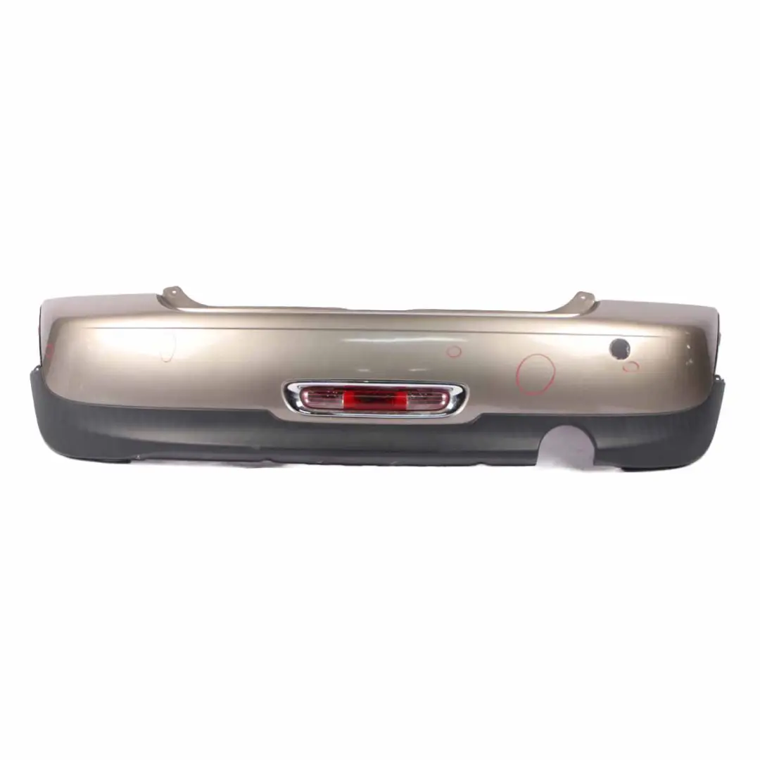 Mini R56 LCI Rear Bumper Trim Panel R57 LCI R58 Velvet Silver Metallic - B31 - SKU 7264356-VSI - Part number 7264356