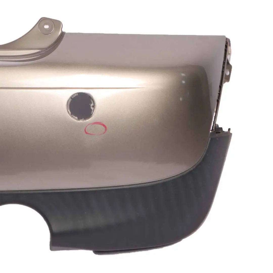 Bumper Trim Panel R57 LCI R58 Velvet Silver Metallic - B31 to Mini R56 LCI Rear with Part number 7264356 Mini R56 LCI Rear Bumper Trim Panel R57 LCI R58 Velvet Silver Metallic - B31 - SKU 7264356-VSI - Part number 7264356