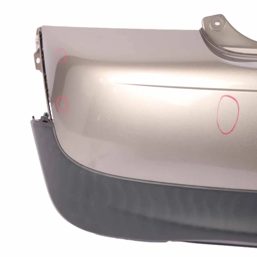 Bumper Trim Panel R57 LCI R58 Velvet Silver Metallic - B31 to Mini R56 LCI Rear with Part number 7264356 Mini R56 LCI Rear Bumper Trim Panel R57 LCI R58 Velvet Silver Metallic - B31 - SKU 7264356-VSI - Part number 7264356