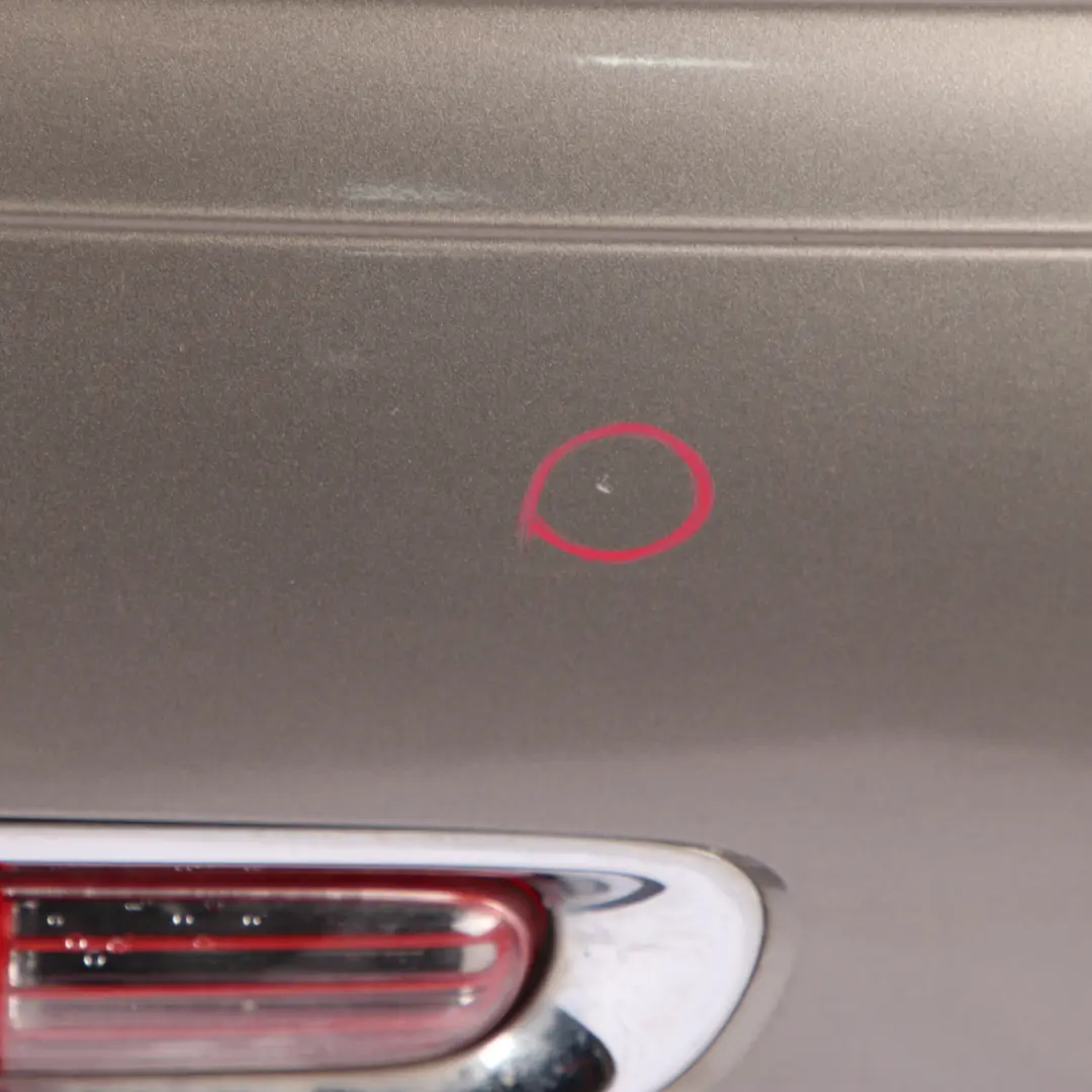 Bumper Trim Panel R57 LCI R58 Velvet Silver Metallic - B31 to Mini R56 LCI Rear with Part number 7264356 Mini R56 LCI Rear Bumper Trim Panel R57 LCI R58 Velvet Silver Metallic - B31 - SKU 7264356-VSI - Part number 7264356