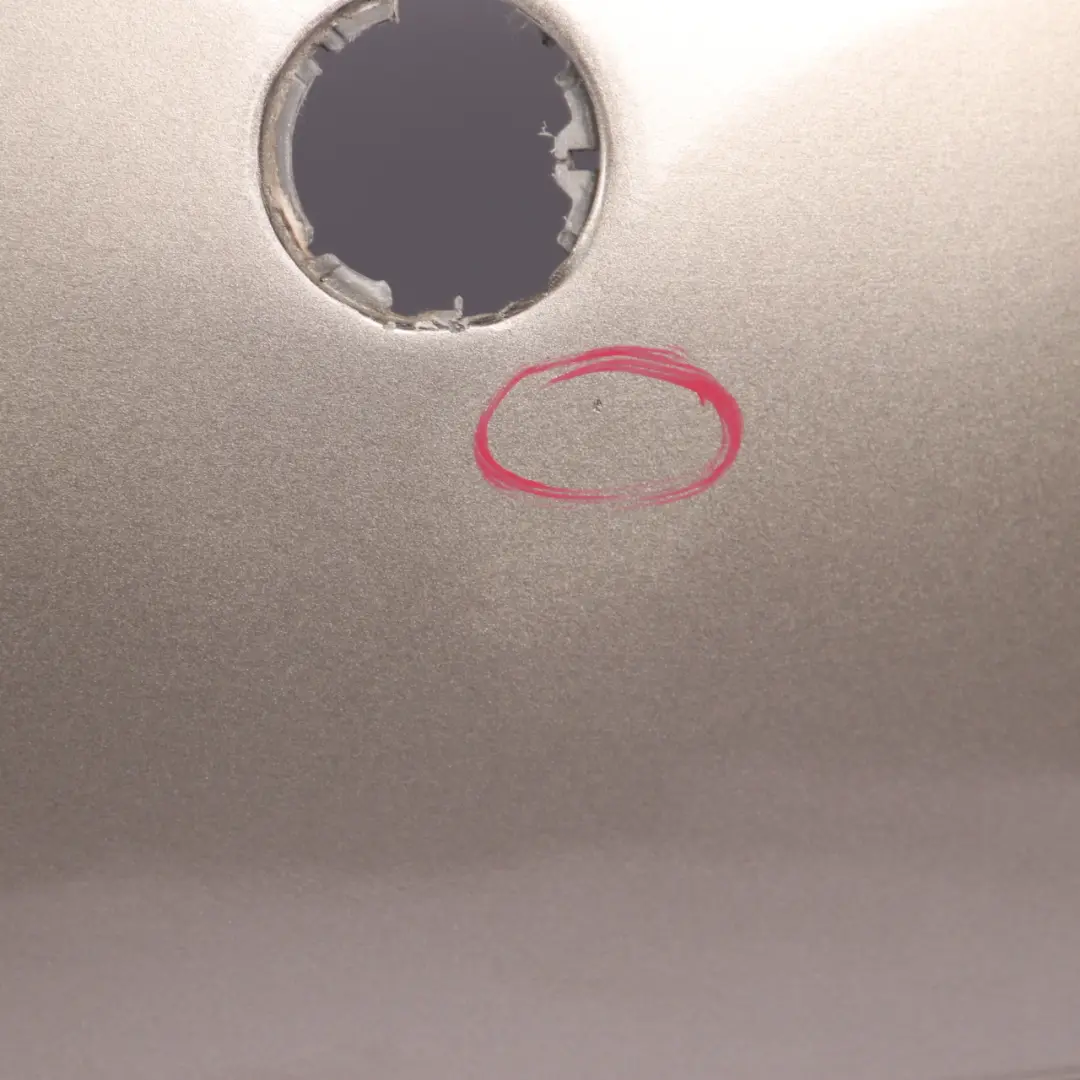 Bumper Trim Panel R57 LCI R58 Velvet Silver Metallic - B31 to Mini R56 LCI Rear with Part number 7264356 Mini R56 LCI Rear Bumper Trim Panel R57 LCI R58 Velvet Silver Metallic - B31 - SKU 7264356-VSI - Part number 7264356