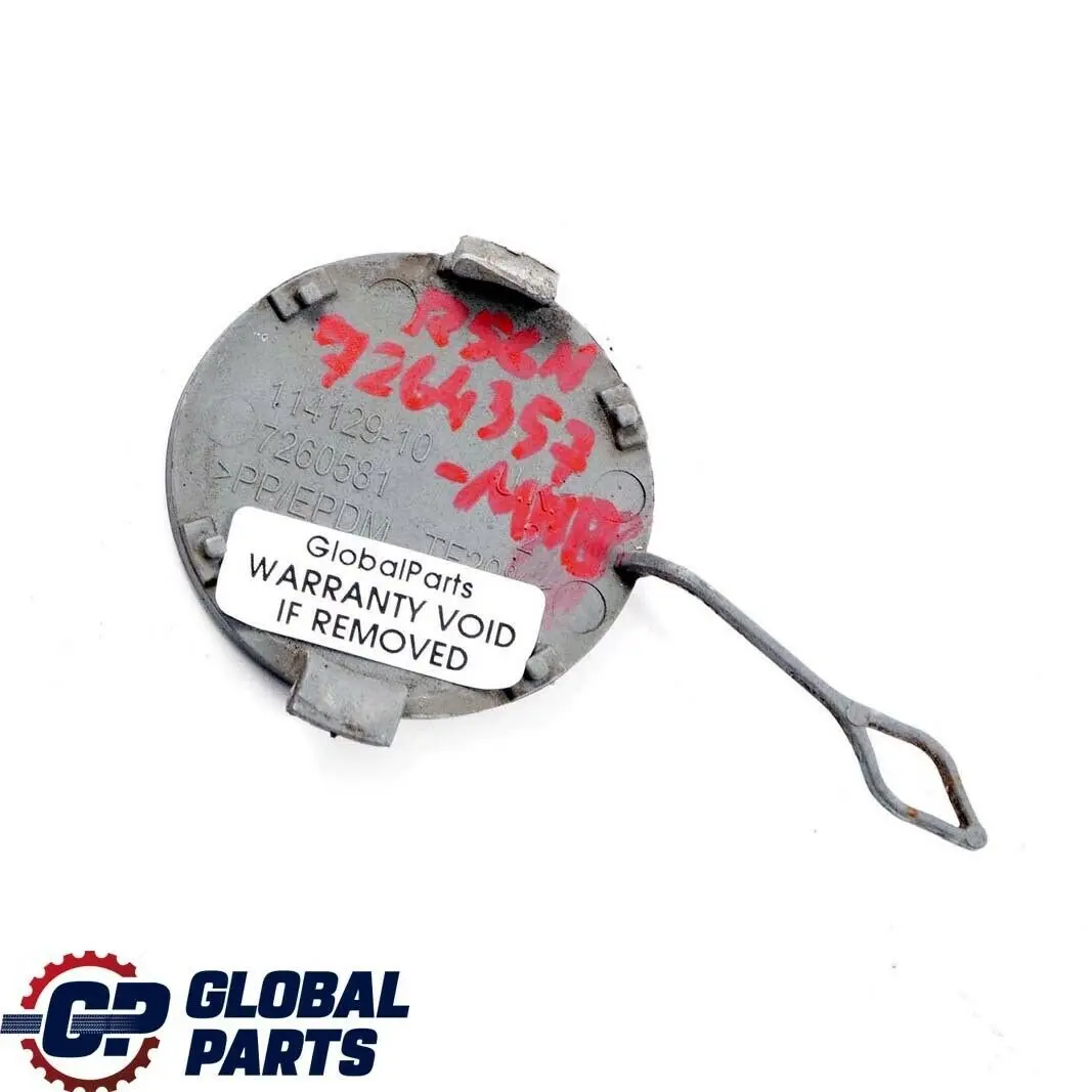 Cubierta gancho remolque paragolpes tras. negro para Mini R56 LCI con número de pieza 7264357 Mini R56 LCI Cubierta gancho remolque paragolpes tras. negro - SKU 7264357-MNB - Número de pieza 7264357