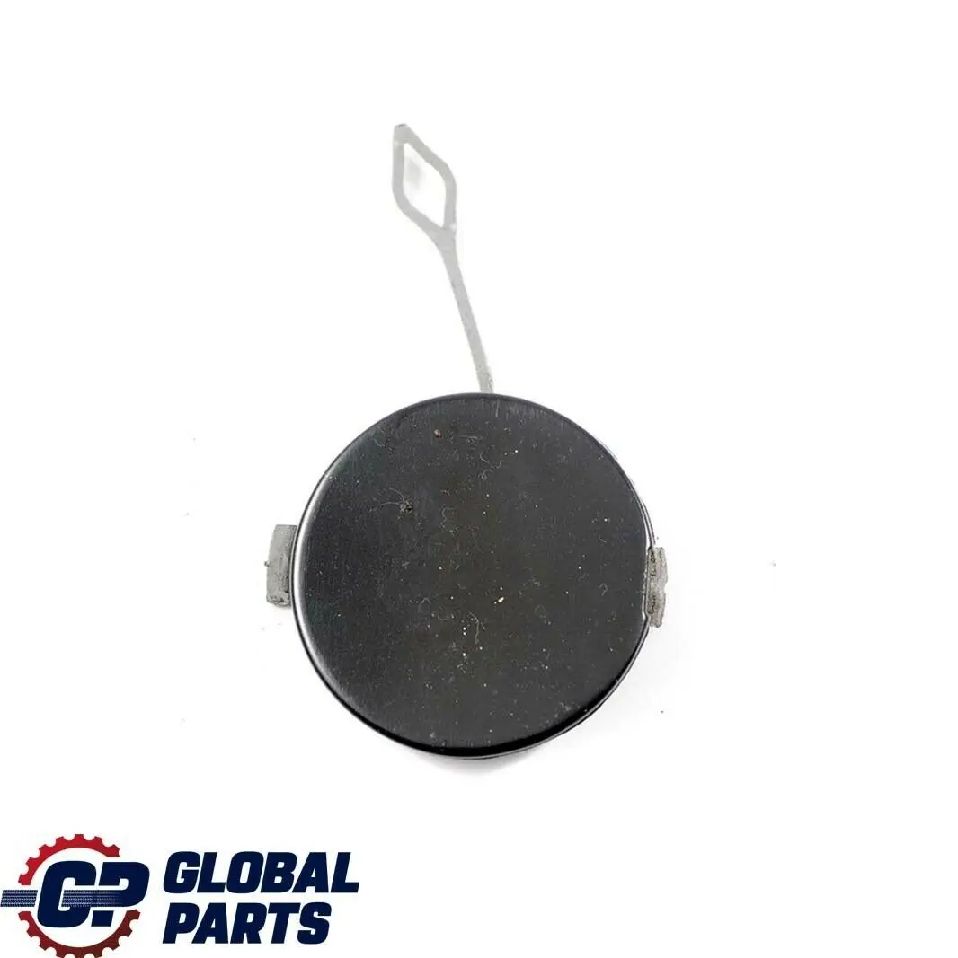 Bumper Towing Lug Eye Cover Trim Right O/S Midnight Black to Mini R56 LCI Rear with Part number 7264357 Mini R56 LCI Rear Bumper Towing Lug Eye Cover Trim Right O/S Midnight Black - SKU 7264357-MNB - Part number 7264357