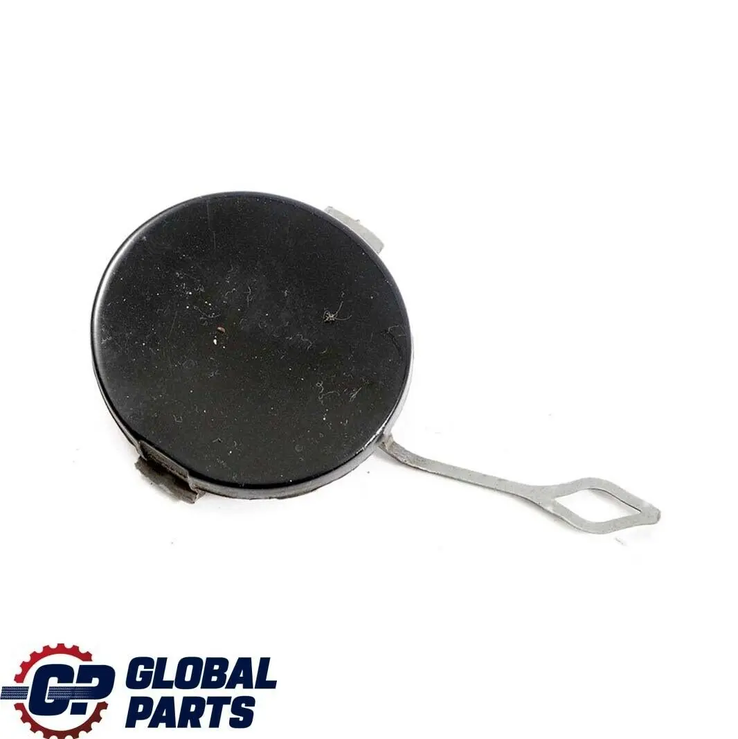 Bumper Towing Lug Eye Cover Trim Right O/S Midnight Black to Mini R56 LCI Rear with Part number 7264357 Mini R56 LCI Rear Bumper Towing Lug Eye Cover Trim Right O/S Midnight Black - SKU 7264357-MNB - Part number 7264357