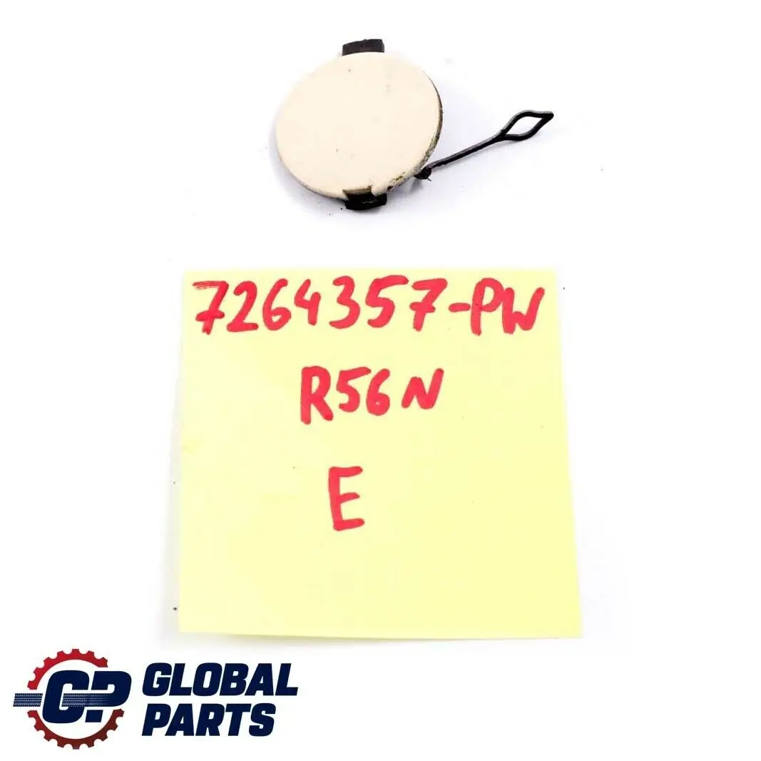 Tapa Embellecedora Remolque Parachoques Trasero Derecha Pepper White para Mini R56 con número de pieza 7264357 Mini R56 Tapa Embellecedora Remolque Parachoques Trasero Derecha Pepper White - SKU 7264357-PW - Número de pieza 7264357