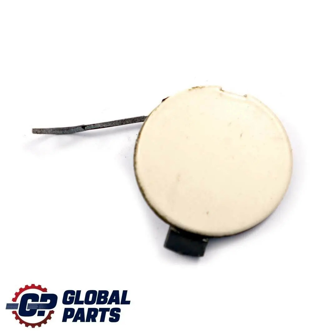 Bumper Towing Lug Eye Cover Trim Right O/S Pepper White to Mini R56 LCI Rear with Part number 7264357 Mini R56 LCI Rear Bumper Towing Lug Eye Cover Trim Right O/S Pepper White - SKU 7264357-PW - Part number 7264357