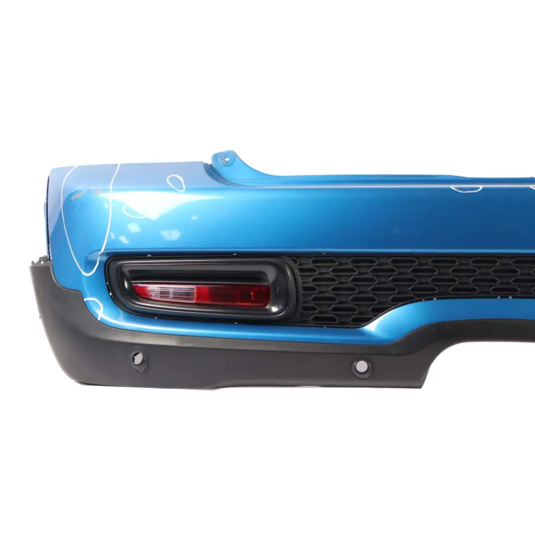 Bumper Cooper S PDC Trim Panel Laser Blue Metallic - A59 to Mini R56 R57 LCI Rear with Part number 7264358 Mini R56 R57 LCI Rear Bumper Cooper S PDC Trim Panel Laser Blue Metallic - A59 - SKU 7264358-LAB1 - Part number 7264358