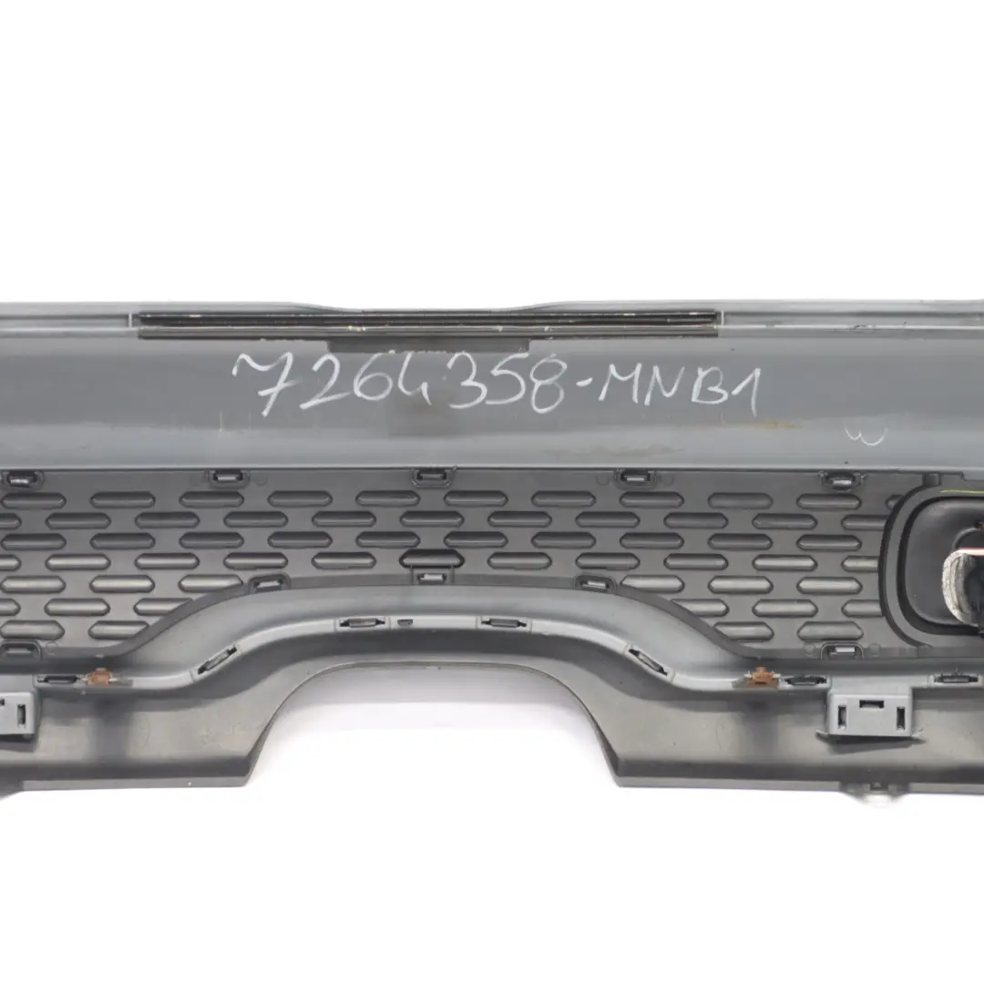Bumper Mini R56 R57 LCI Cooper S PDC Trim Panel Midnight Black - A94 to Rear with Part number 7264358 Rear Bumper Mini R56 R57 LCI Cooper S PDC Trim Panel Midnight Black - A94 - SKU 7264358-MNB1 - Part number 7264358
