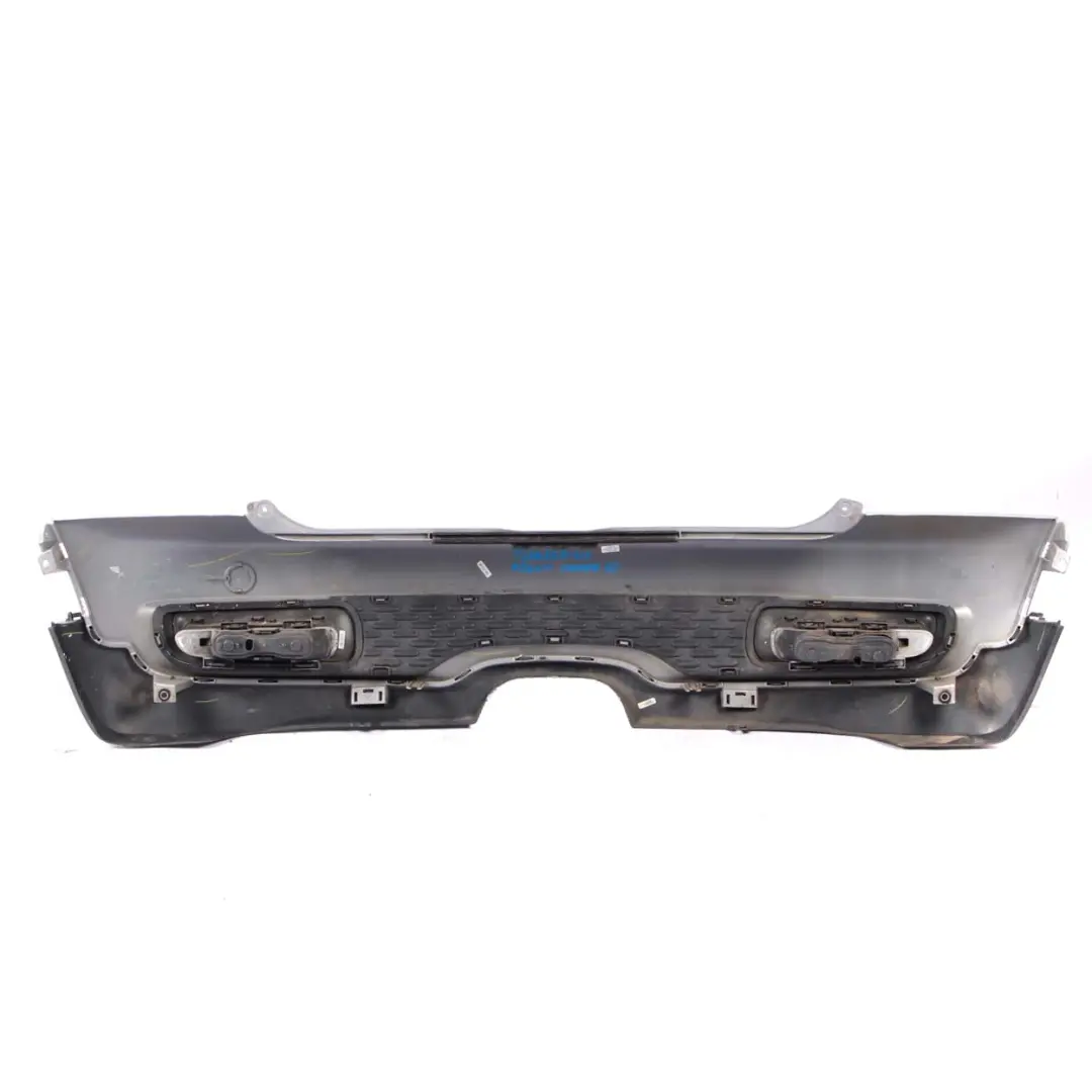 Complete Rear Bumper Trim White Silver Metallic - A62 to Mini Cooper S R56 R57 LCI with Part number 7264358 Mini Cooper S R56 R57 LCI Complete Rear Bumper Trim White Silver Metallic - A62 - SKU 7264358-WS - Part number 7264358