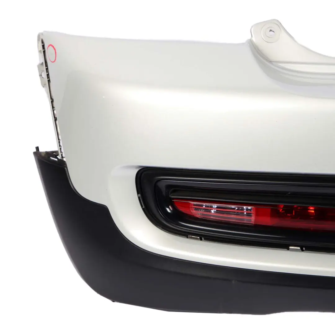 Complete Rear Bumper Trim White Silver Metallic - A62 to Mini Cooper S R56 R57 LCI with Part number 7264358 Mini Cooper S R56 R57 LCI Complete Rear Bumper Trim White Silver Metallic - A62 - SKU 7264358-WS - Part number 7264358