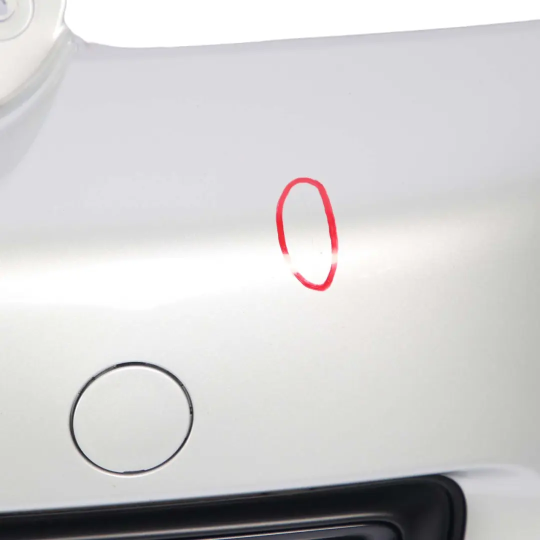 Complete Rear Bumper Trim White Silver Metallic - A62 to Mini Cooper S R56 R57 LCI with Part number 7264358 Mini Cooper S R56 R57 LCI Complete Rear Bumper Trim White Silver Metallic - A62 - SKU 7264358-WS - Part number 7264358