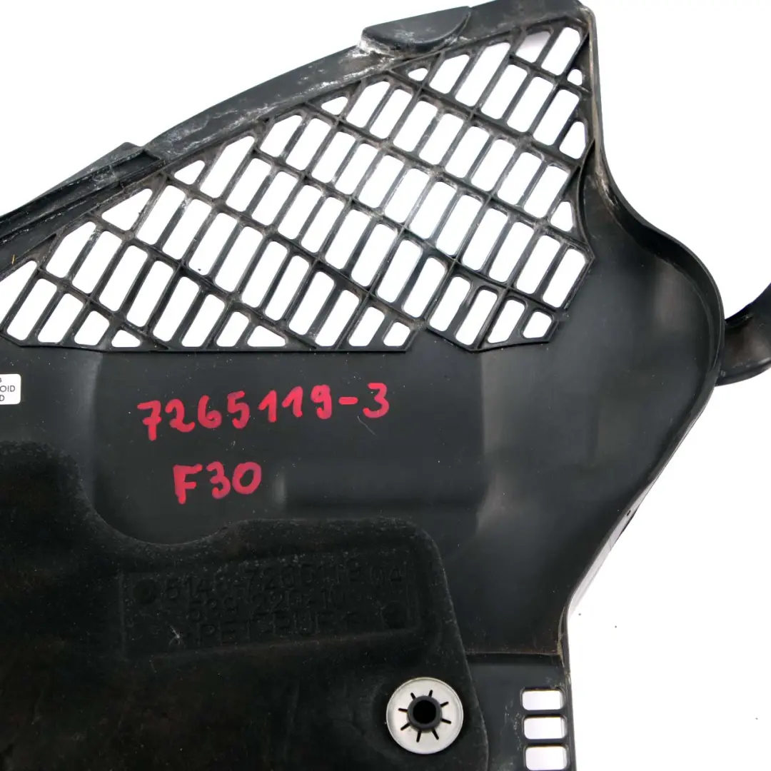 Under Bonnet Side Trim Cover Left N/S to BMW 1 3 Series 3 F20 F21 F30 F31 with Part number 7265119 BMW 1 3 Series 3 F20 F21 F30 F31 Under Bonnet Side Trim Cover Left N/S - SKU 7265119-3 - Part number 7265119