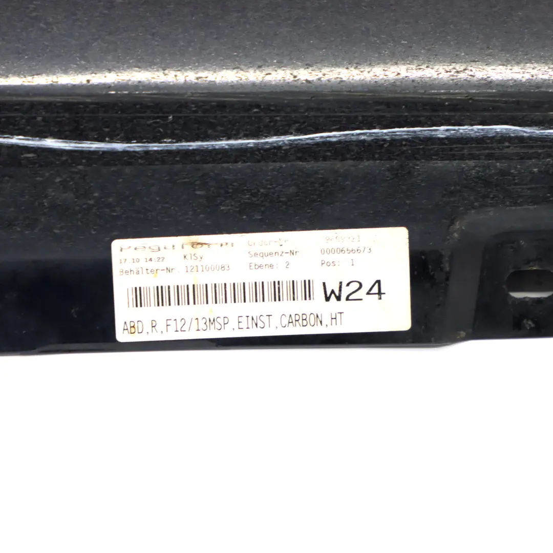 BMW F12 F13 Próg Listwa Progowa Prawa M-Pakiet Carbonschwarz - 416 - SKU 7265202-CAR - Numer Części 7265202