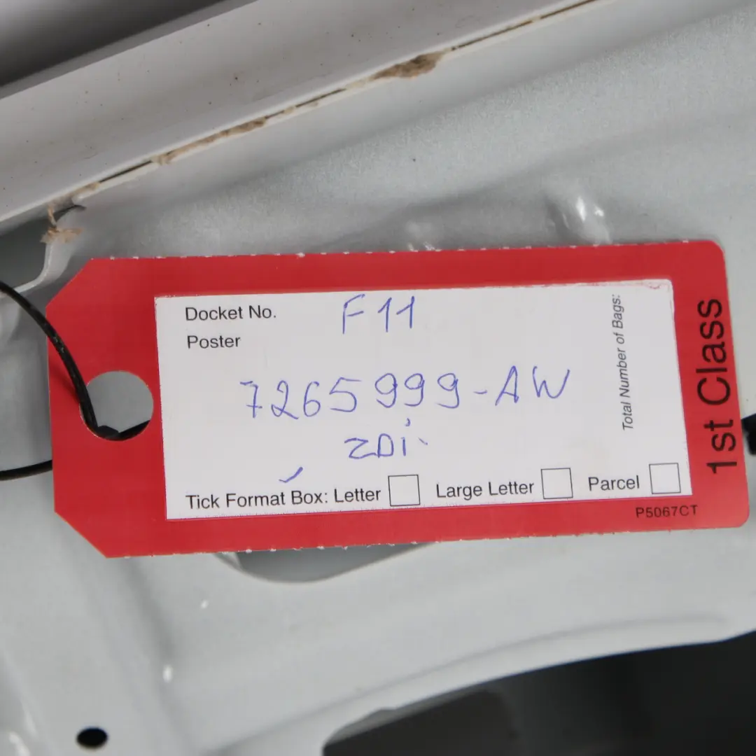 Trunk Boot Lid Tailgate Rear Alpinweiss Alpine White - 300 to BMW F11 Tailgate with Part number 7265999 BMW F11 Tailgate Trunk Boot Lid Tailgate Rear Alpinweiss Alpine White - 300 - SKU 7265999-AW - Part number 7265999