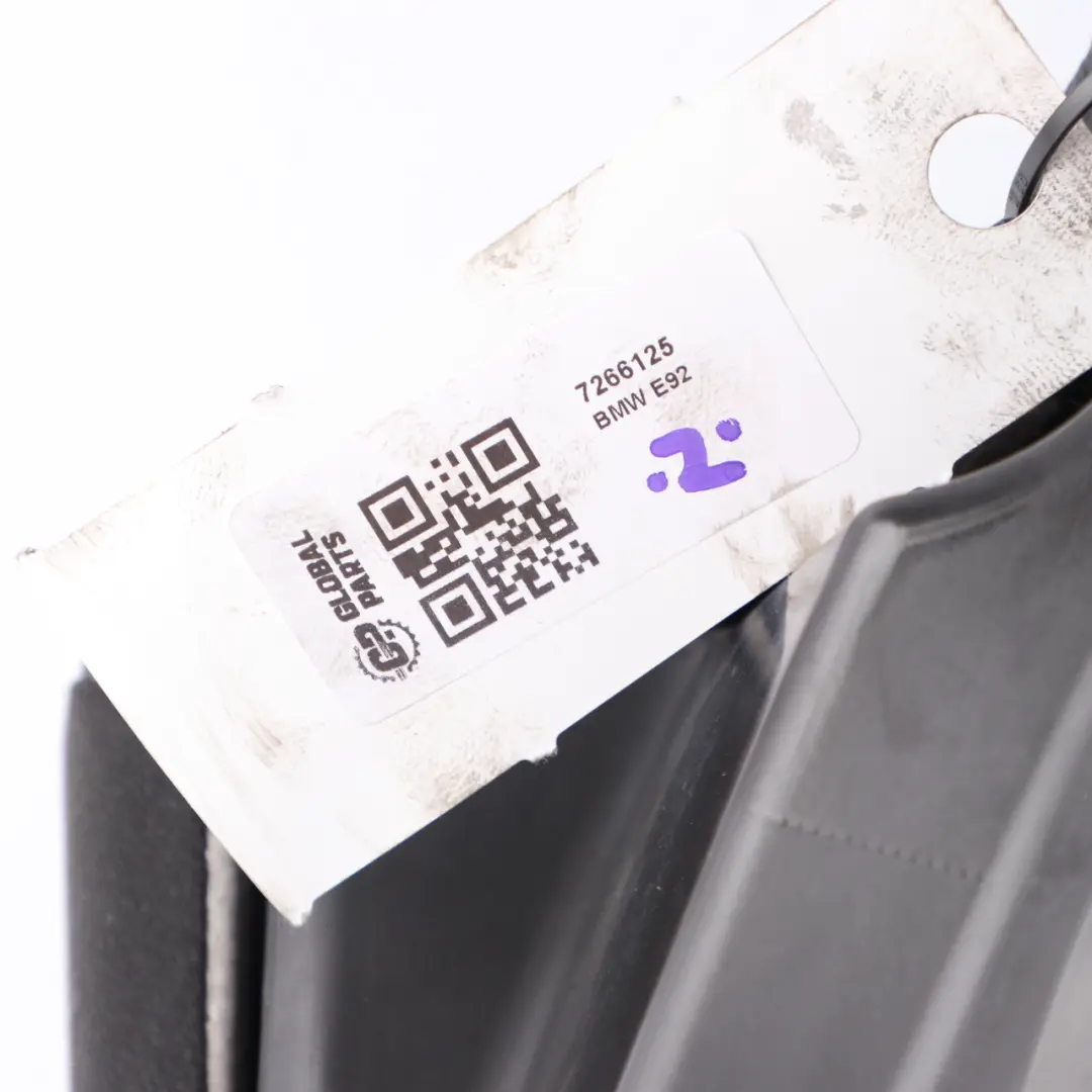 BMW E92 Leather Dakota Black Rear Left Seat N/S Cover Couch - SKU 7266125 - Part number 7266125