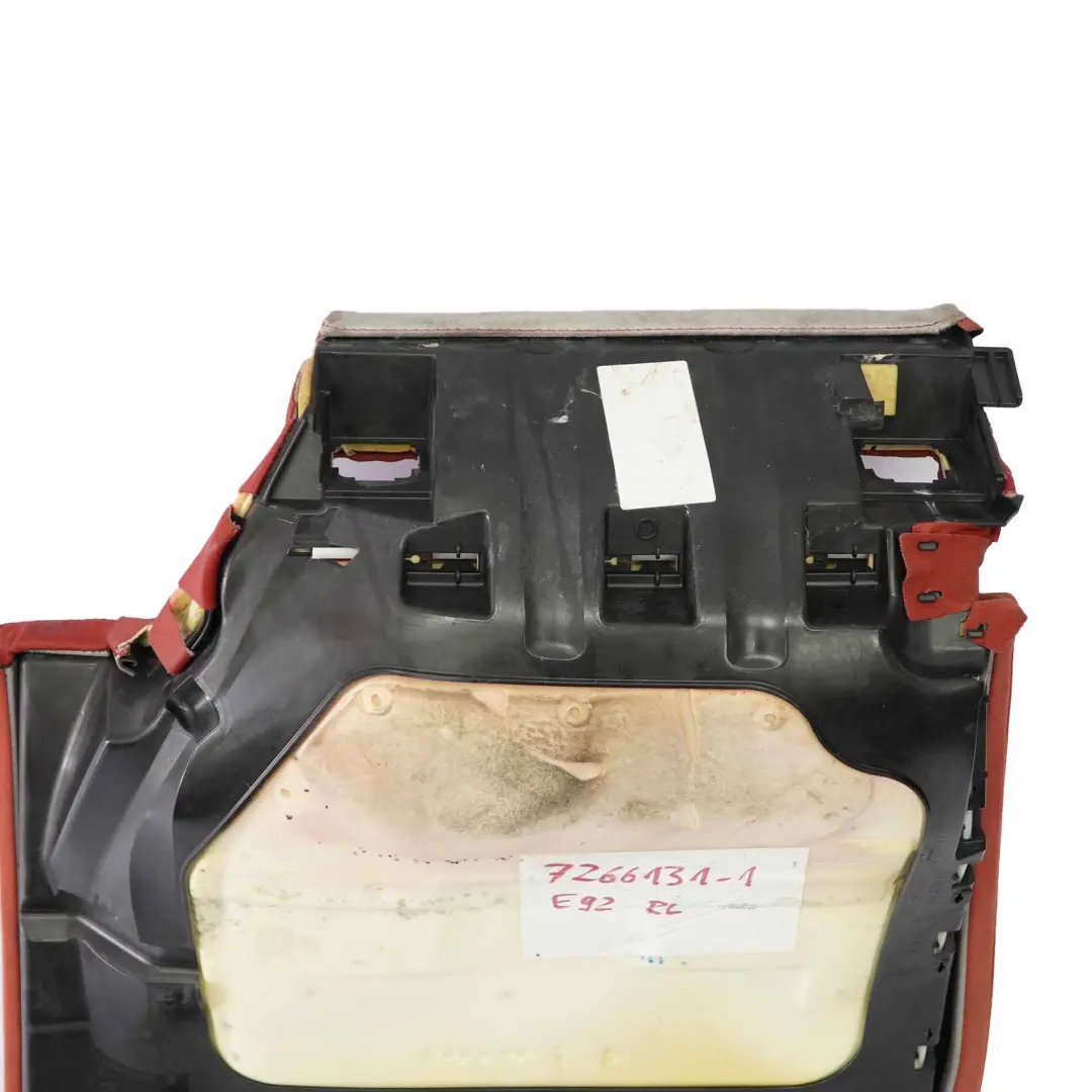 Coprisedile Posteriore Sinistro Coprisedile Divano Panchina Pelle Rossa per BMW E92 con numero di parte 7266131 BMW E92 Coprisedile Posteriore Sinistro Coprisedile Divano Panchina Pelle Rossa - SKU 7266131-1 - Numero di parte 7266131