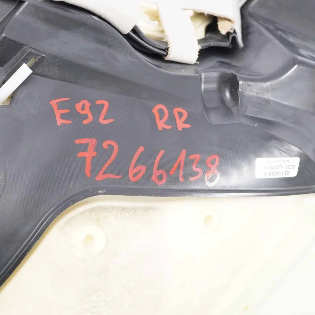 BMW E92 LCI Siedzisko Kanapy Prawy Tył Oyster - SKU 7266138 - Numer Części 7266138