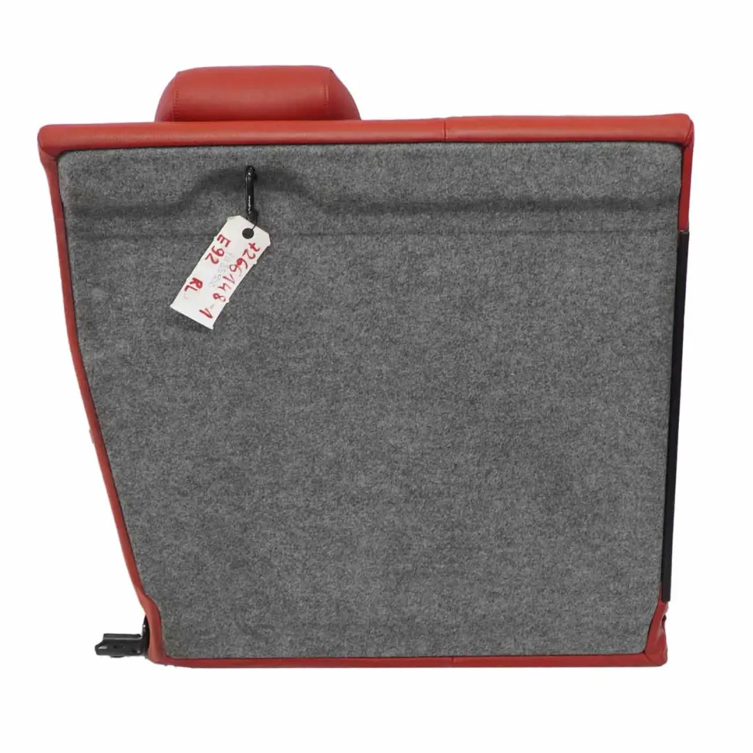 Rear Backrest BMW E92 Coupe Red Leather Dakota Left N/S Seat Cover Armrest - SKU 7266148-1 - Part number 7266148