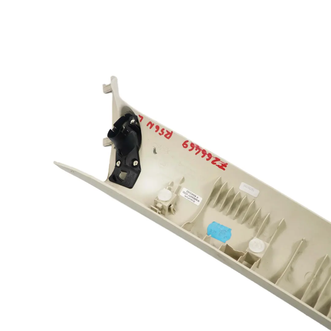 MINI R55 R56 LCI Harman/Kardon Cover A-Pillar Front Left N/S Light Beige 2751793 - SKU 7266469 - Part number 7266469