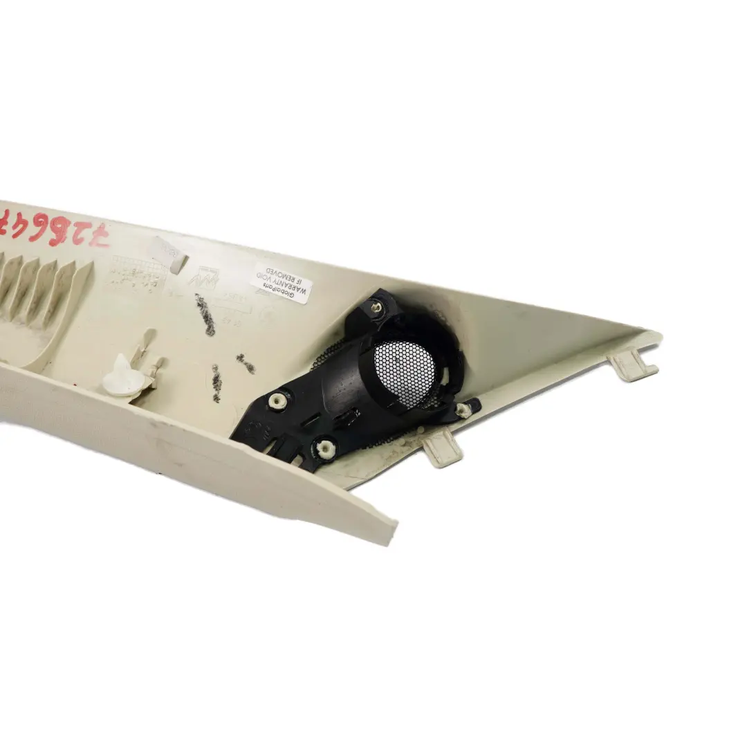 MINI R56 LCI Harman/Kardon Cover A-Pillar Front Right O/S Light Beige 2751794 - SKU 7266470 - Part number 7266470