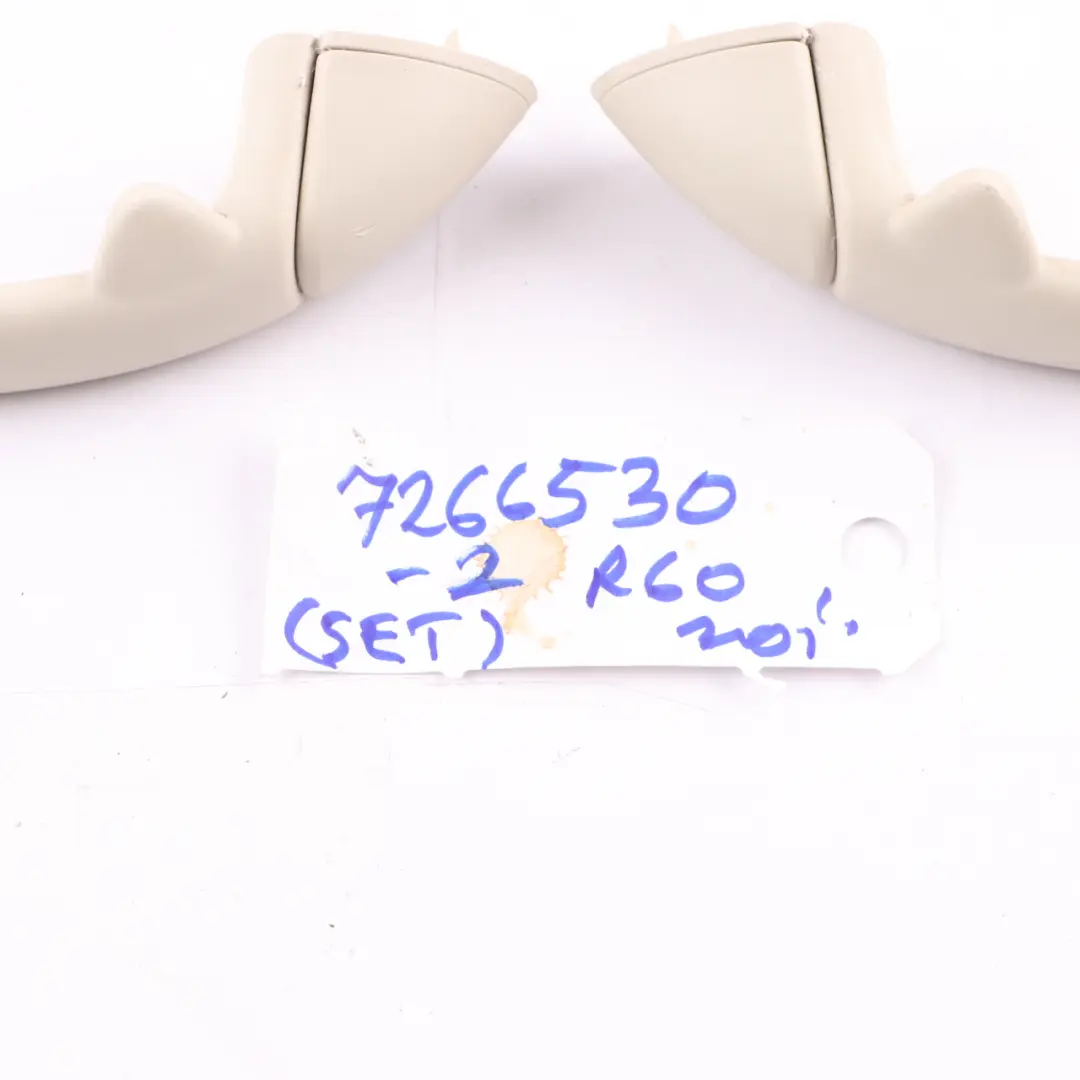 Mini Cooper R55 R56 LCI R60 R61 Roof Grab Handle Headlining Light Beige Set - SKU 7266530-2 - Part number 7266530