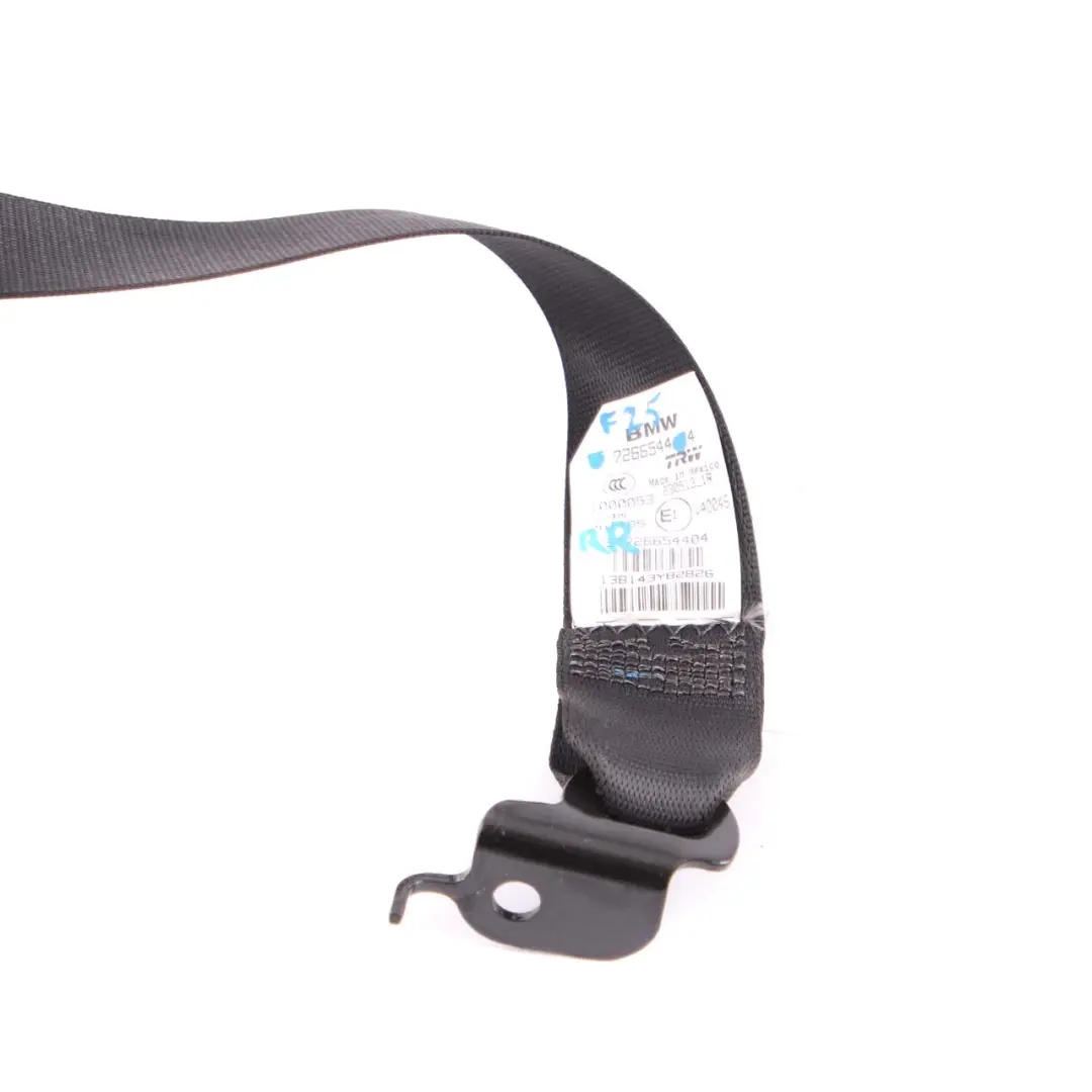  Sicherheitsgurt BMW X3 F25 X4 F26 Oberer hinten rechts Schwarz - SKU 7266544 - Teilenummer 7266544