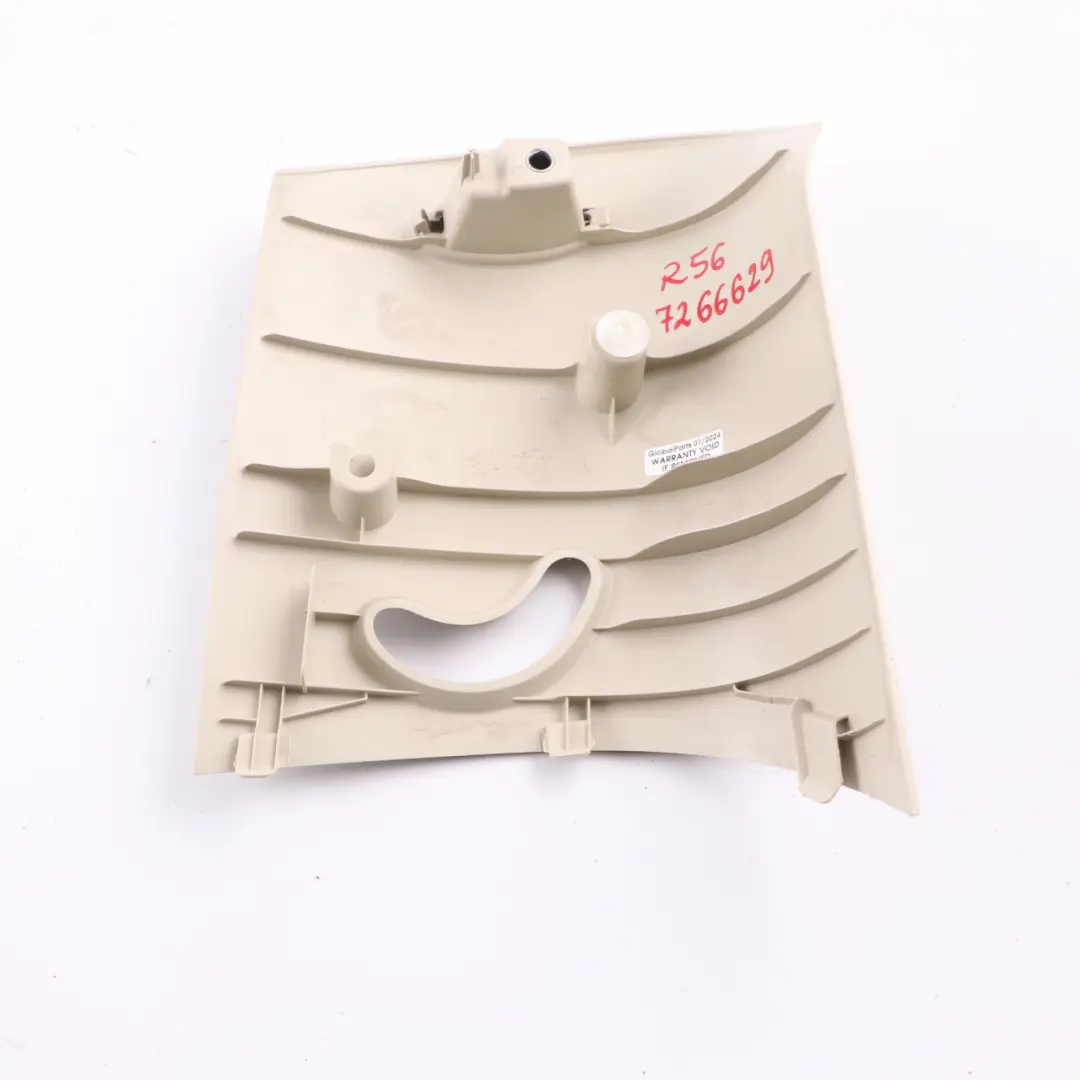 Blende C-Säule links LIGHT BEIGE für BMW MINI Cooper One R56 LCi mit Teilenummer 7266629 BMW MINI Cooper One R56 LCi Blende C-Säule links LIGHT BEIGE - SKU 7266629 - Teilenummer 7266629