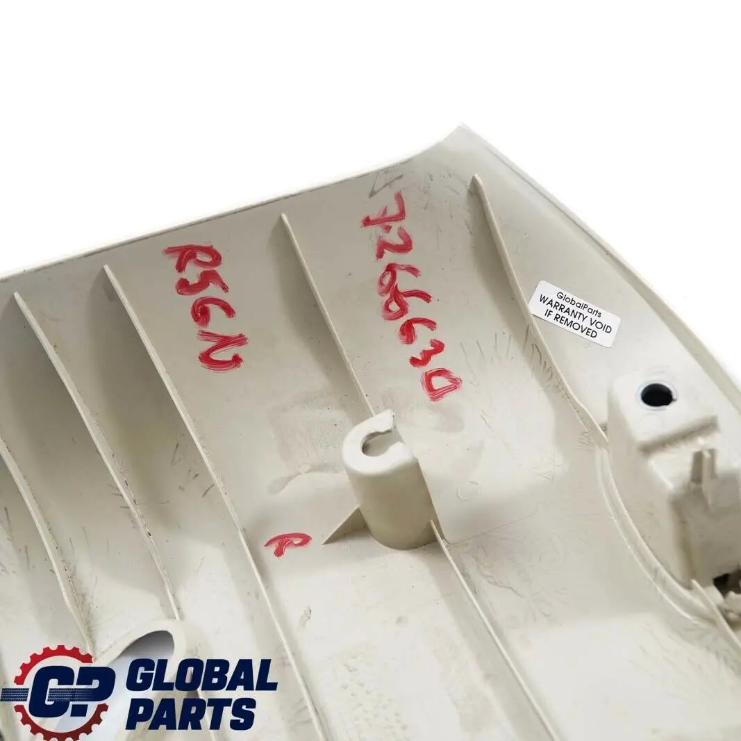 Tapa Columna C Derecha Beige Claro 7141534 para Mini Cooper One R56 LCI con número de pieza 7266630 Mini Cooper One R56 LCI Tapa Columna C Derecha Beige Claro 7141534 - SKU 7266630 - Número de pieza 7266630