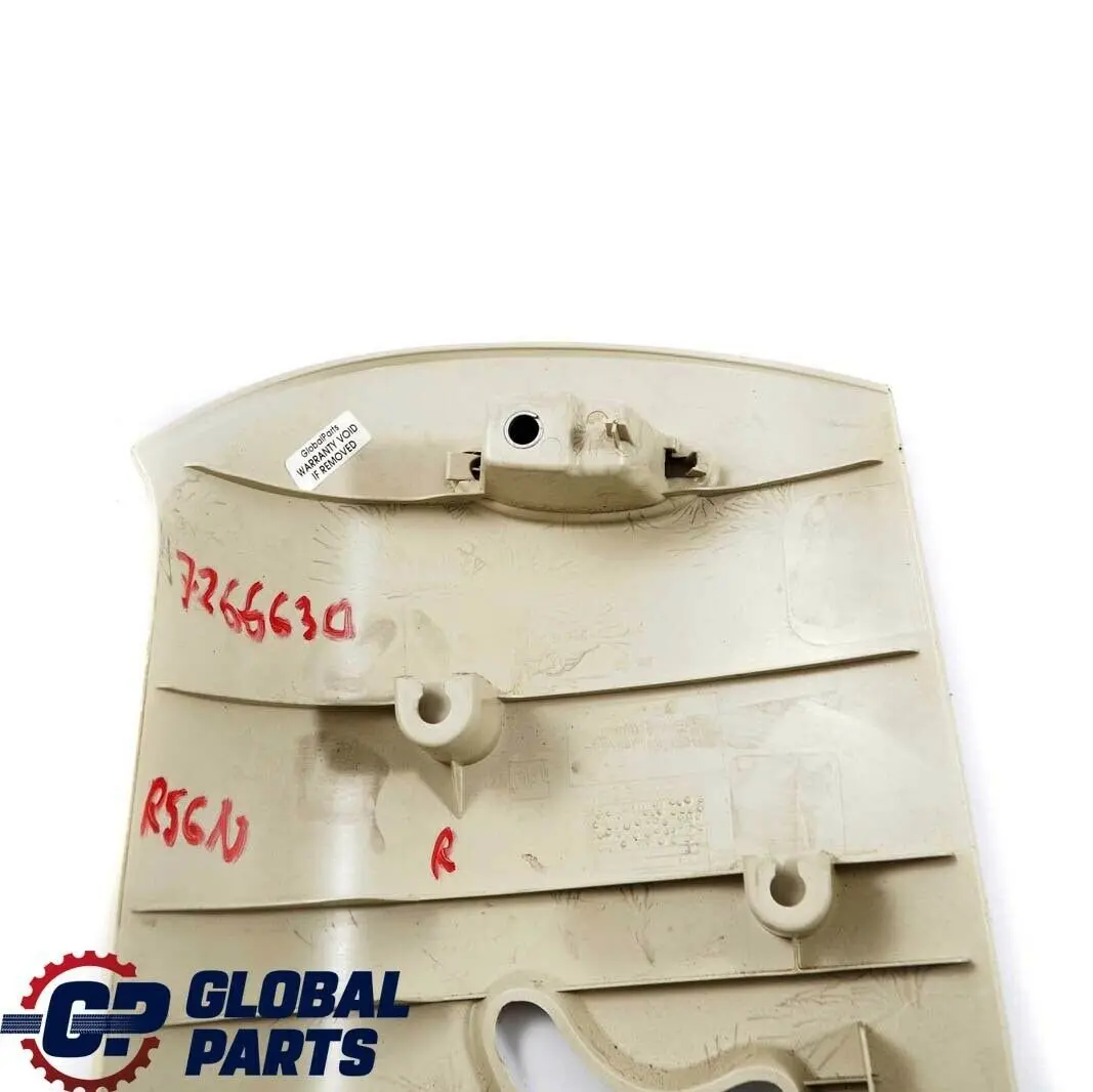 Blende C Säule rechts LIGHT BEIGE 7141534 für BMW MINI Cooper One R56 LCI mit Teilenummer 7266630 BMW MINI Cooper One R56 LCI Blende C Säule rechts LIGHT BEIGE 7141534 - SKU 7266630 - Teilenummer 7266630
