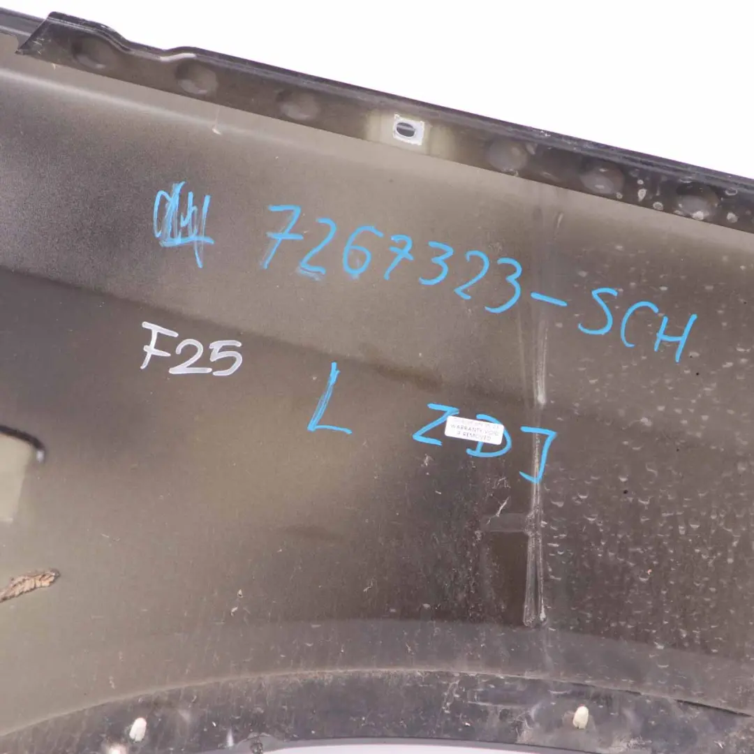 Side Panel Wing Fender Front Left N/S Schwarz 2 Black - 668 to BMW X3 F25 with Part number 7267323 BMW X3 F25 Side Panel Wing Fender Front Left N/S Schwarz 2 Black - 668 - SKU 7267323-SCH - Part number 7267323