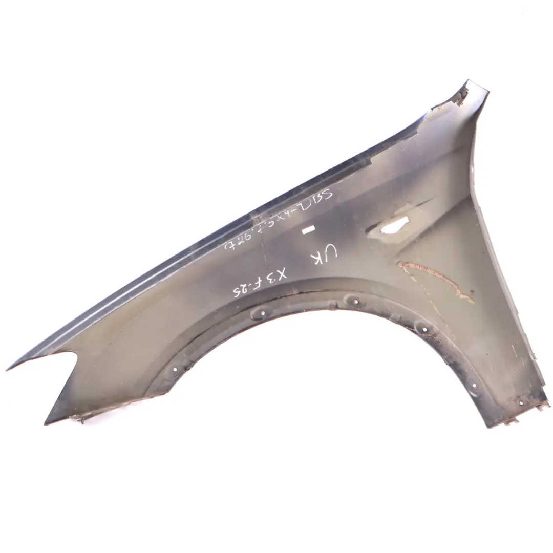 BMW X3 F25 Side Panel Wing Fender Front Right O/S Tiefseeblau Blue Metallic A76 - SKU 7267324-DSB - Part number 7267324