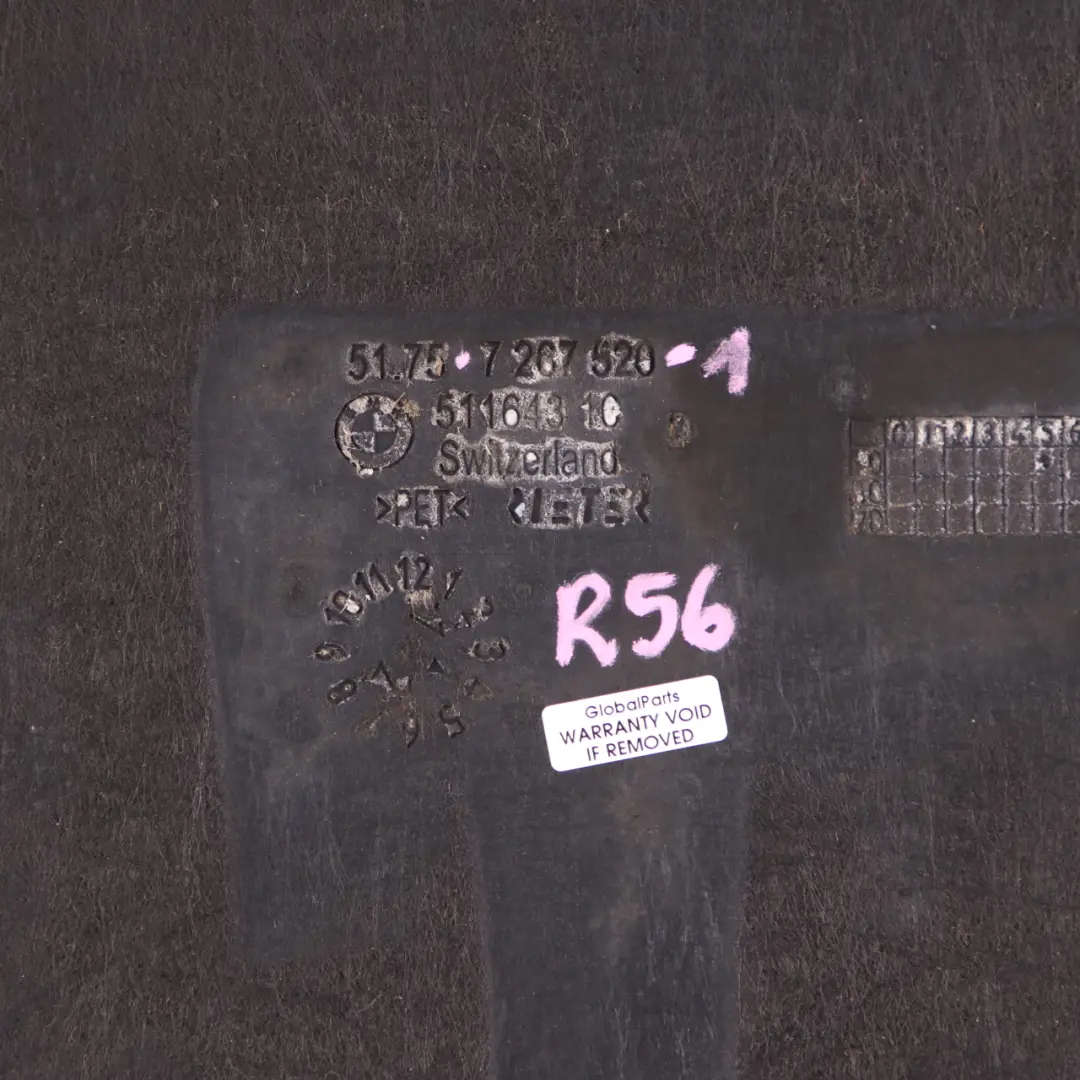 N47N Motore Diesel Coperchio Pannello Schermo Sottocofano per Mini D R55 R56 LCI con numero di parte 7267520 Mini D R55 R56 LCI N47N Motore Diesel Coperchio Pannello Schermo Sottocofano - SKU 7267520-1 - Numero di parte 7267520