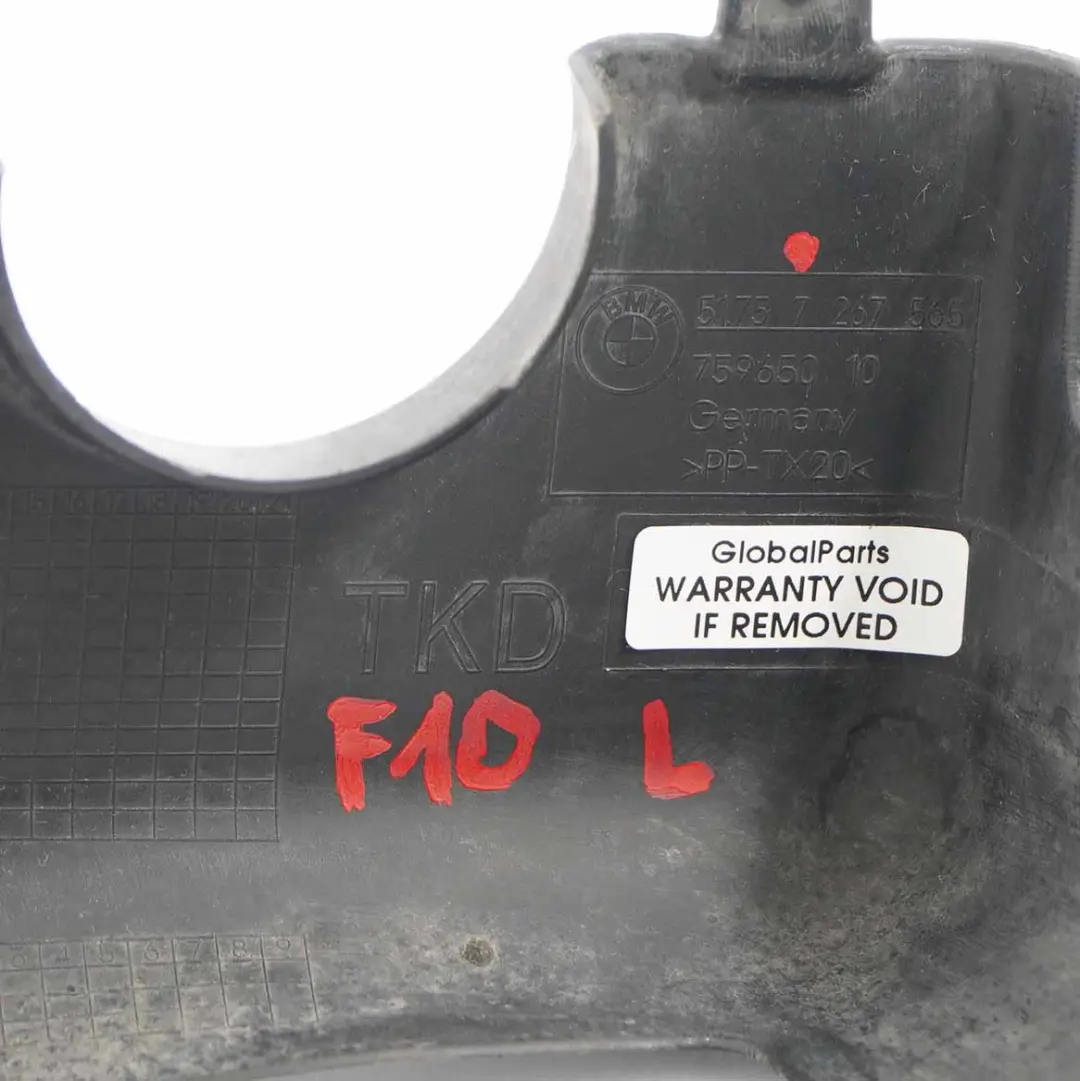 BMW F10 F11 N47N Eje Delantero Tapa Soporte Subchasis Inferior Izquierdo - SKU 7267565 - Número de pieza 7267565