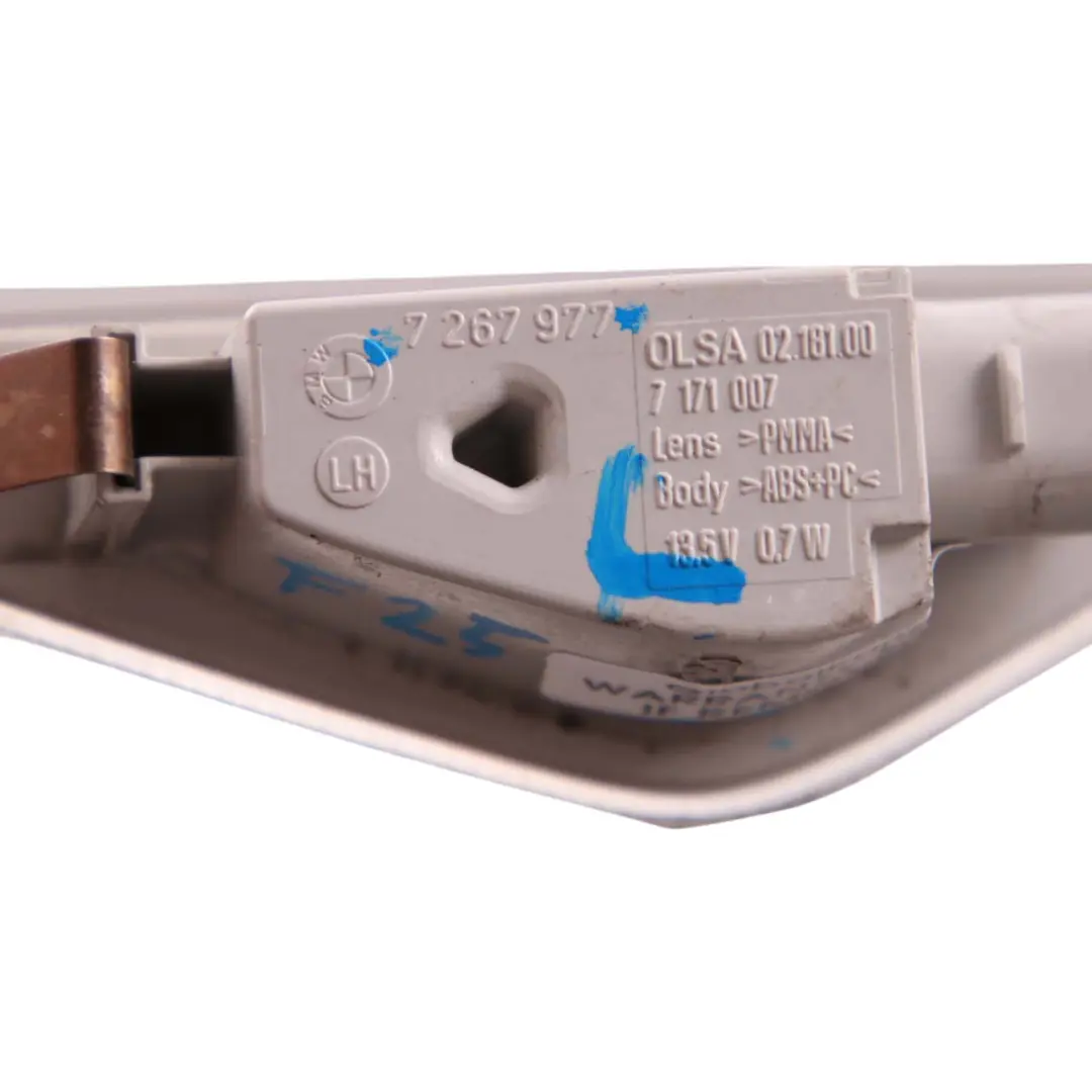 Clignotant Avant Gauche Pour BMW X3 F25, Numéro pour à propos du numéro de pièce 7267977 Clignotant Avant Gauche Pour BMW X3 F25, Numéro - SKU 7267977 - Numéro de pièce 7267977