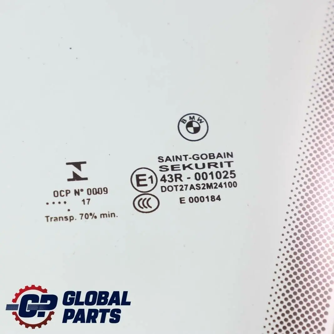 Delantero Izquierdo Cristal Puerta AS2 para BMW F32 F82 M4 con número de pieza 7268725 BMW F32 F82 M4 Delantero Izquierdo Cristal Puerta AS2 - SKU 7268725 - Número de pieza 7268725