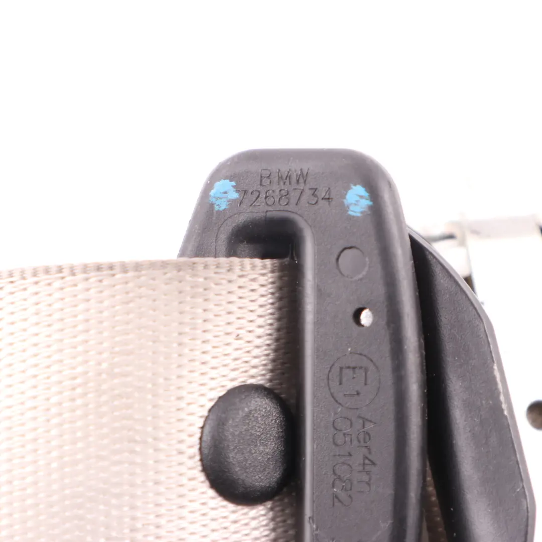  Cintura sicurezza BMW F12 F13 superiore posteriore destra Avorio Bianco - SKU 7268734 - Numero di parte 7268734