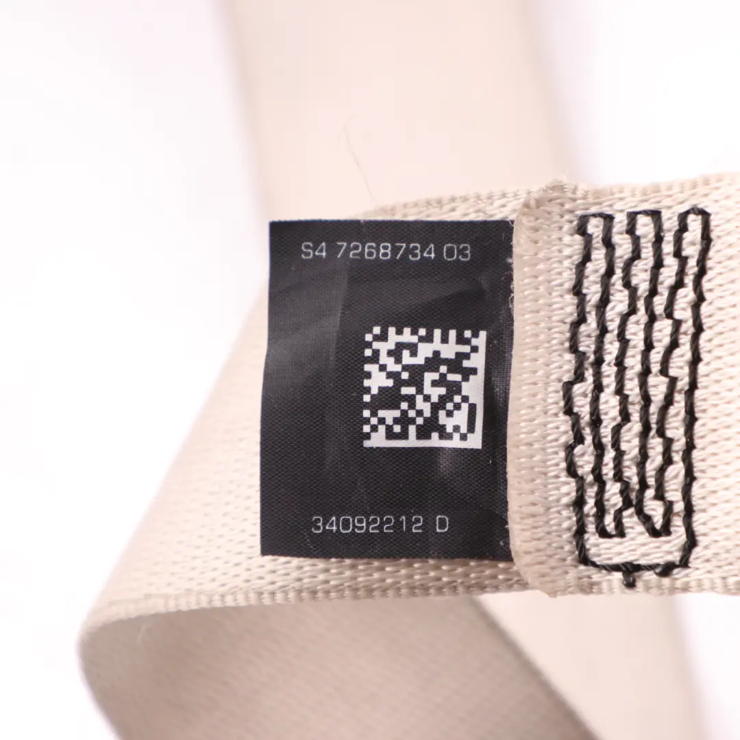 Cintura sicurezza BMW F12 F13 superiore posteriore destra Avorio Bianco per con numero di parte 7268734 Cintura sicurezza BMW F12 F13 superiore posteriore destra Avorio Bianco - SKU 7268734 - Numero di parte 7268734