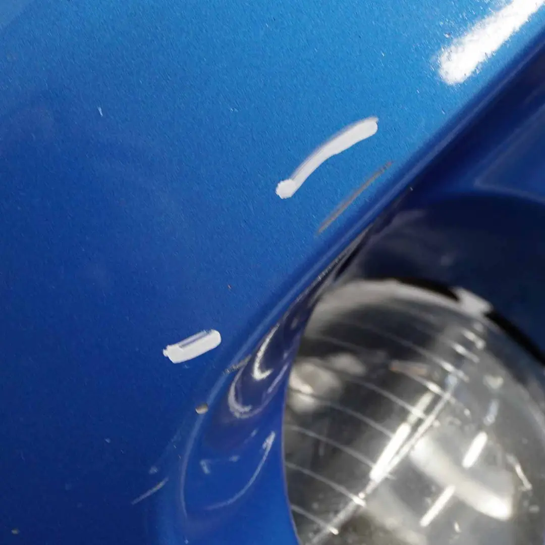 Mini Cooper S R55 R56 R57 LCI R58 Front Bumper Trim Laser Blue Metallic - A59 - SKU 7268743-LAB - Part number 7268743