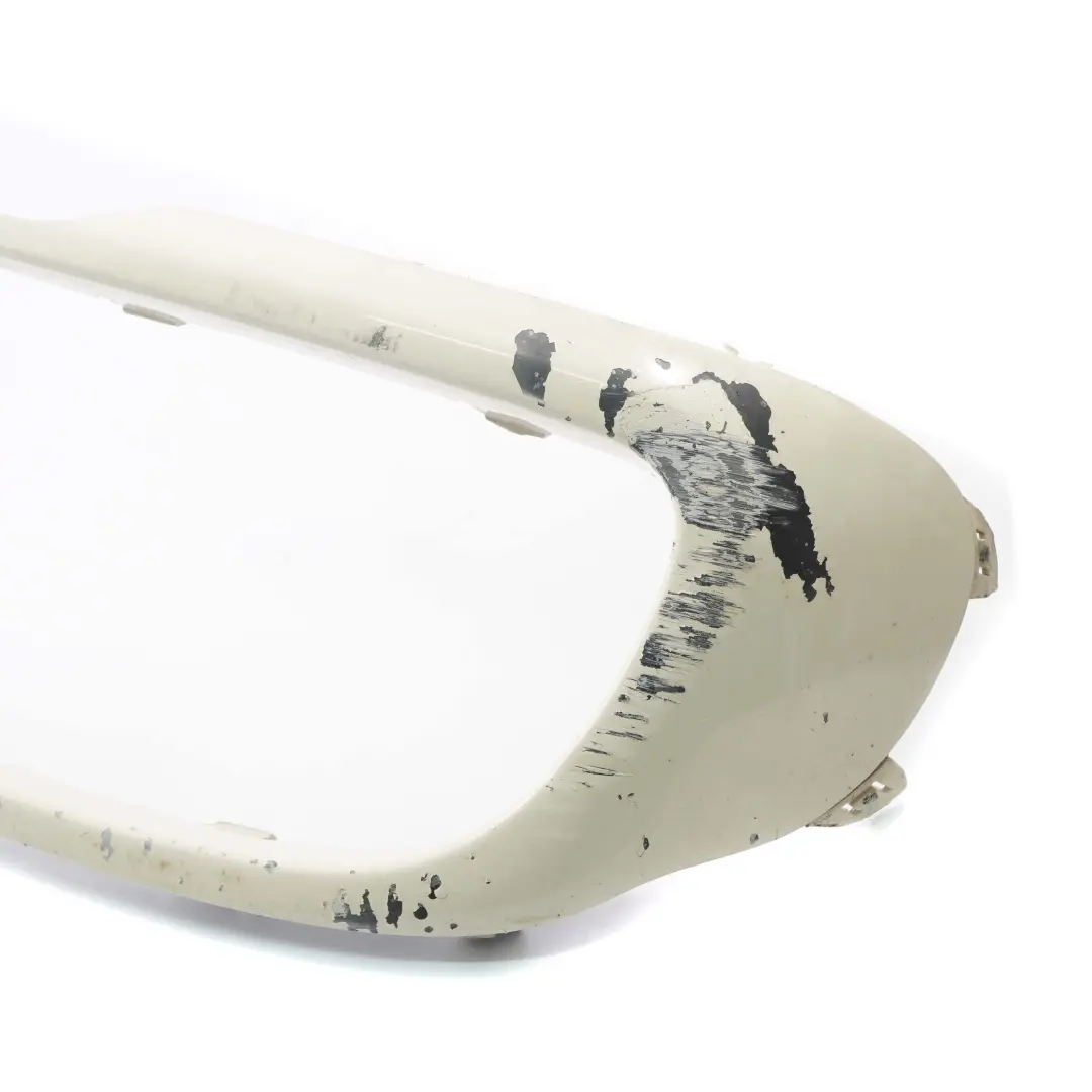 Front Bumper Cooper S Air Inlet Moulding Trim R57 Pepper White 850 to Mini R56 LCI with Part number 7268744 Mini R56 LCI Front Bumper Cooper S Air Inlet Moulding Trim R57 Pepper White 850 - SKU 7268744-PW - Part number 7268744