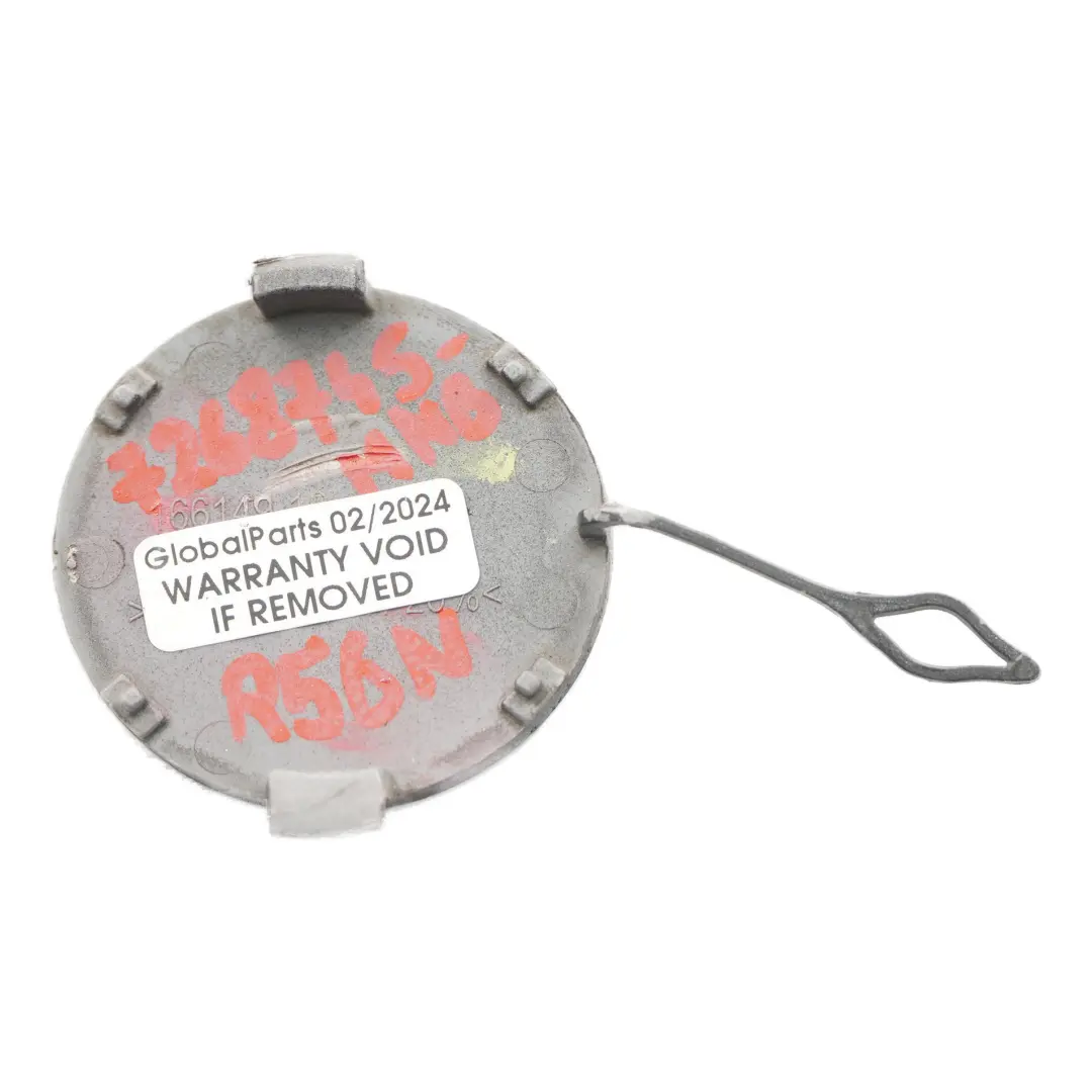 Mini R56 R57 LCI Zaślepka Haka Zderzaka Przód Czarna - SKU 7268745-MNB - Numer Części 7268745