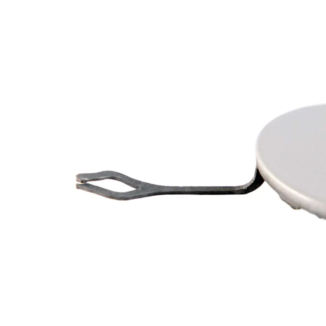 Mini Cooper One R56 R57 LCI Cover Flap Towing Eye Front Bumper White Silver - SKU 7268745-WS - Part number 7268745