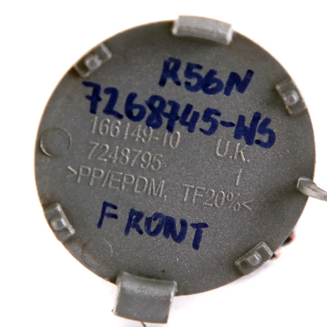 Mini Cooper One R56 R57 LCI Cover Flap Towing Eye Front Bumper White Silver - SKU 7268745-WS - Part number 7268745