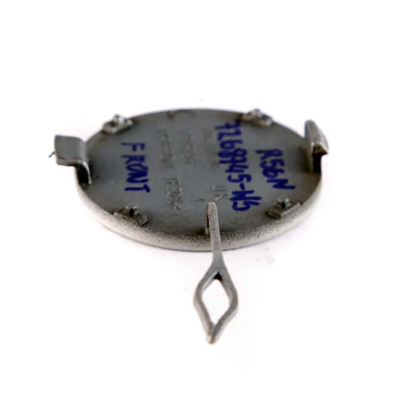 Mini Cooper One R56 R57 LCI Cover Flap Towing Eye Front Bumper White Silver - SKU 7268745-WS - Part number 7268745