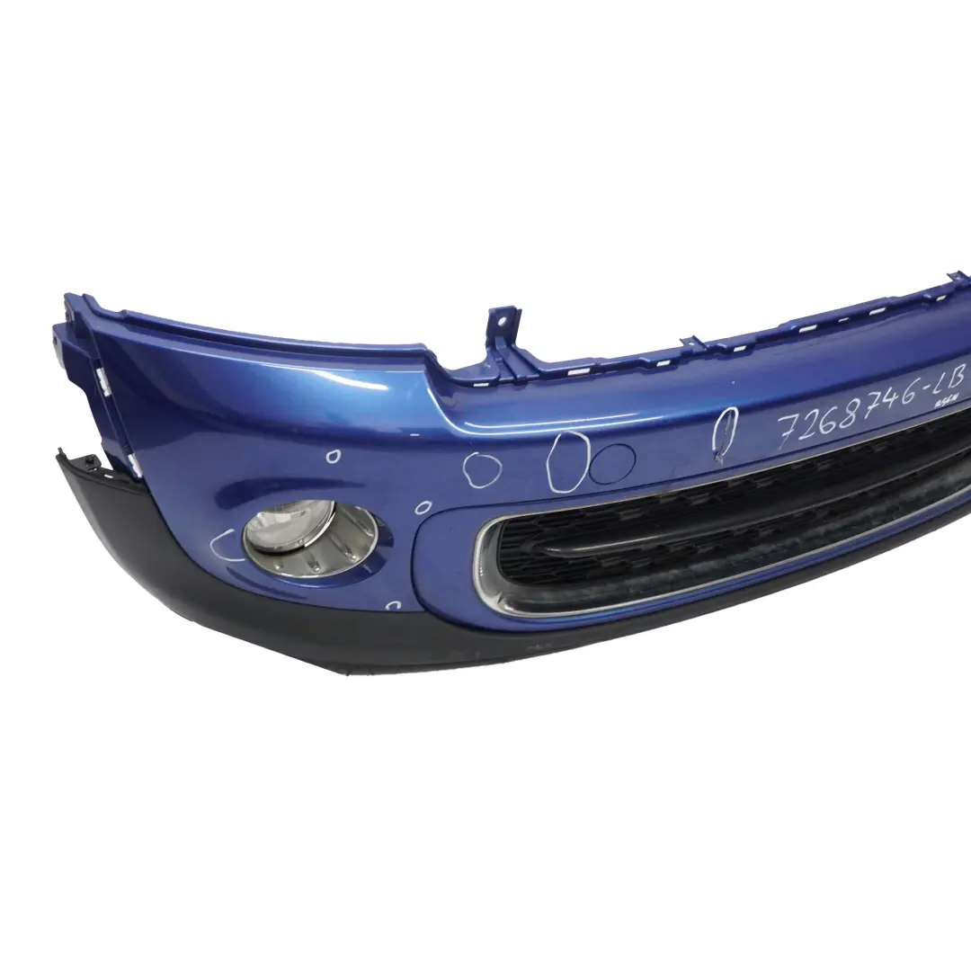  Front Bumper Mini R55 R56 LCI Complete Trim Panel Lightning Blue - A63 - SKU 7268746-LB - Part number 7268746