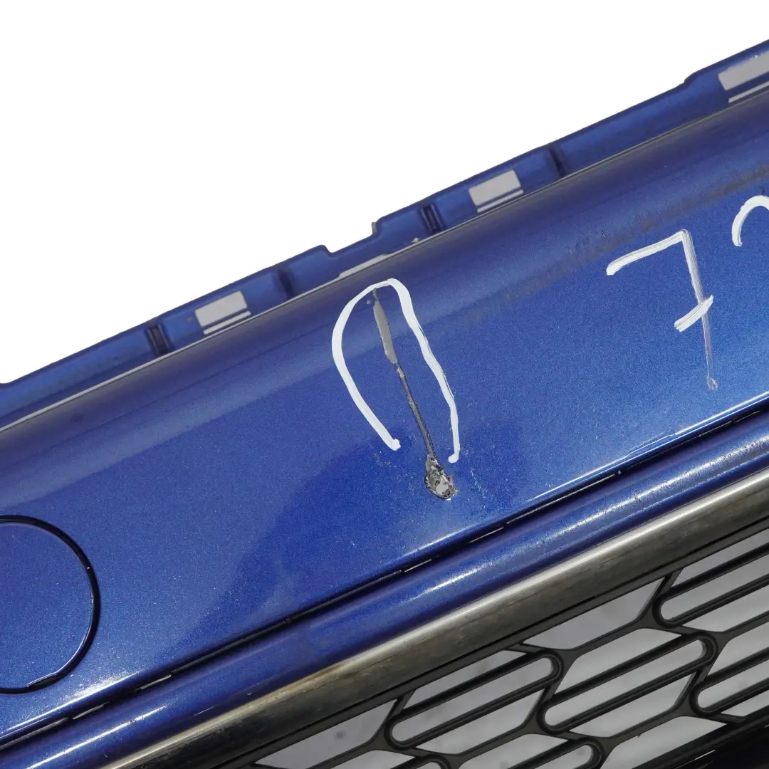 Front Bumper Mini R55 R56 LCI Complete Trim Panel Lightning Blue - A63 to with Part number 7268746 Front Bumper Mini R55 R56 LCI Complete Trim Panel Lightning Blue - A63 - SKU 7268746-LB - Part number 7268746