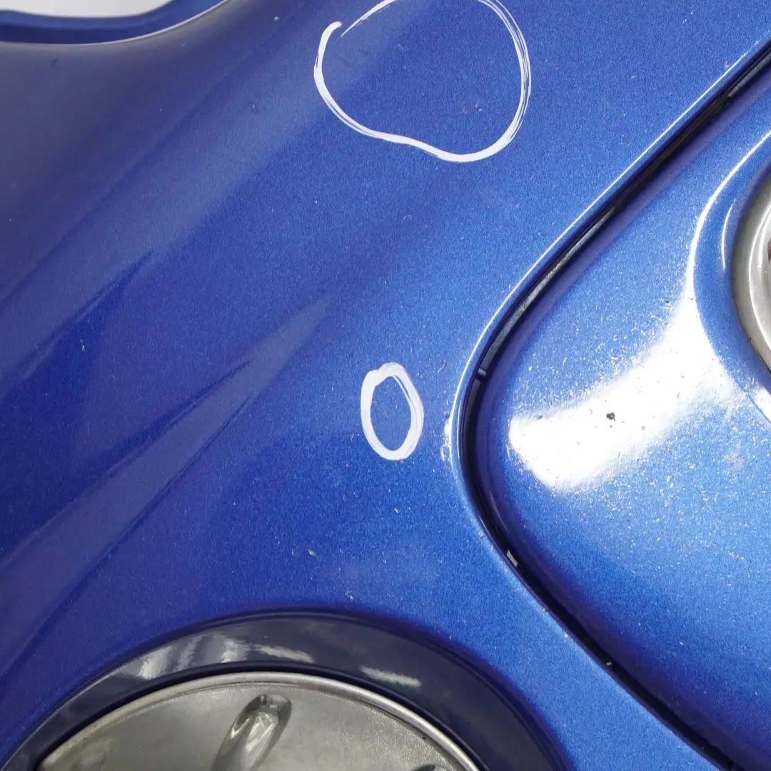 Front Bumper Mini R55 R56 LCI Complete Trim Panel Lightning Blue - A63 to with Part number 7268746 Front Bumper Mini R55 R56 LCI Complete Trim Panel Lightning Blue - A63 - SKU 7268746-LB - Part number 7268746