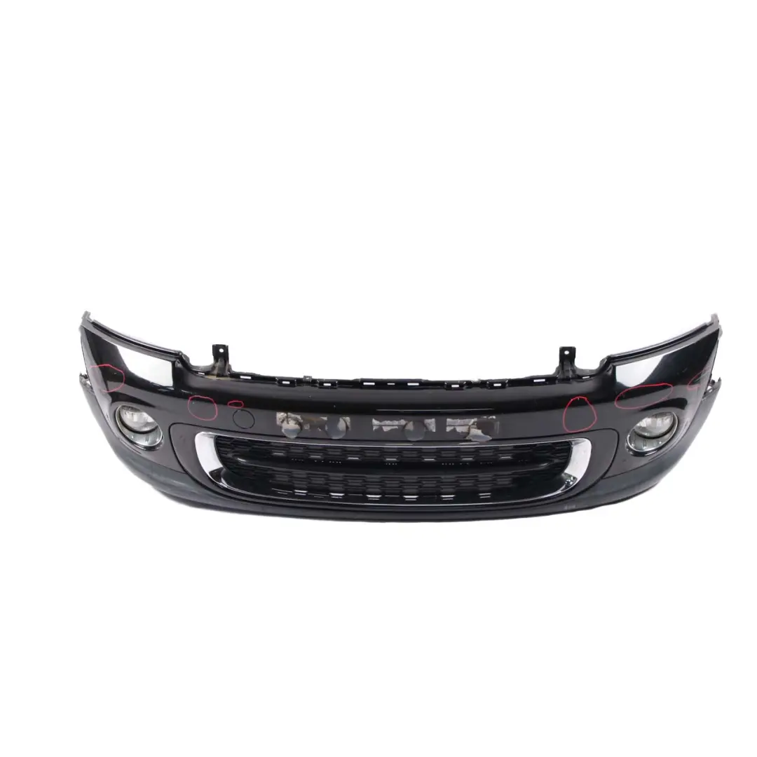 Front Bumper Complete Trim Panel Midnight Black - A94 to Mini R55 R56 LCI with Part number 7268746 Mini R55 R56 LCI Front Bumper Complete Trim Panel Midnight Black - A94 - SKU 7268746-MNB2 - Part number 7268746