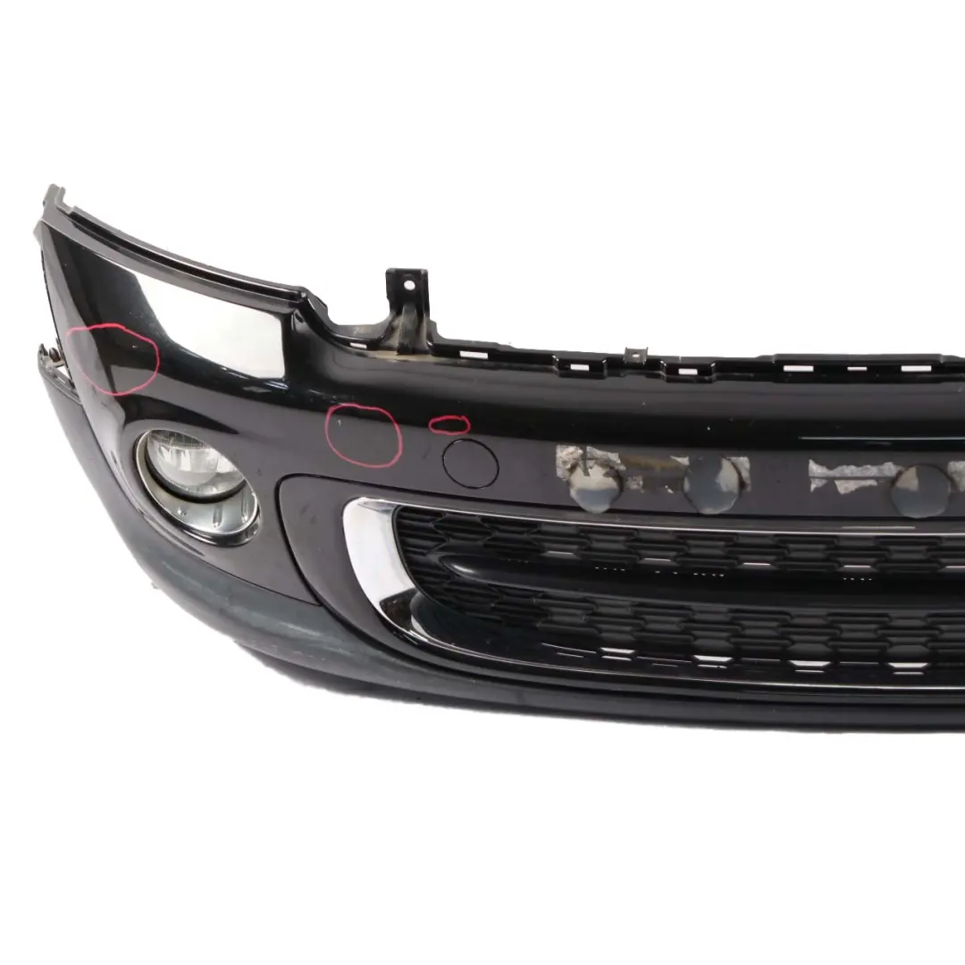 Mini R55 R56 LCI Front Bumper Complete Trim Panel Midnight Black - A94 - SKU 7268746-MNB2 - Part number 7268746