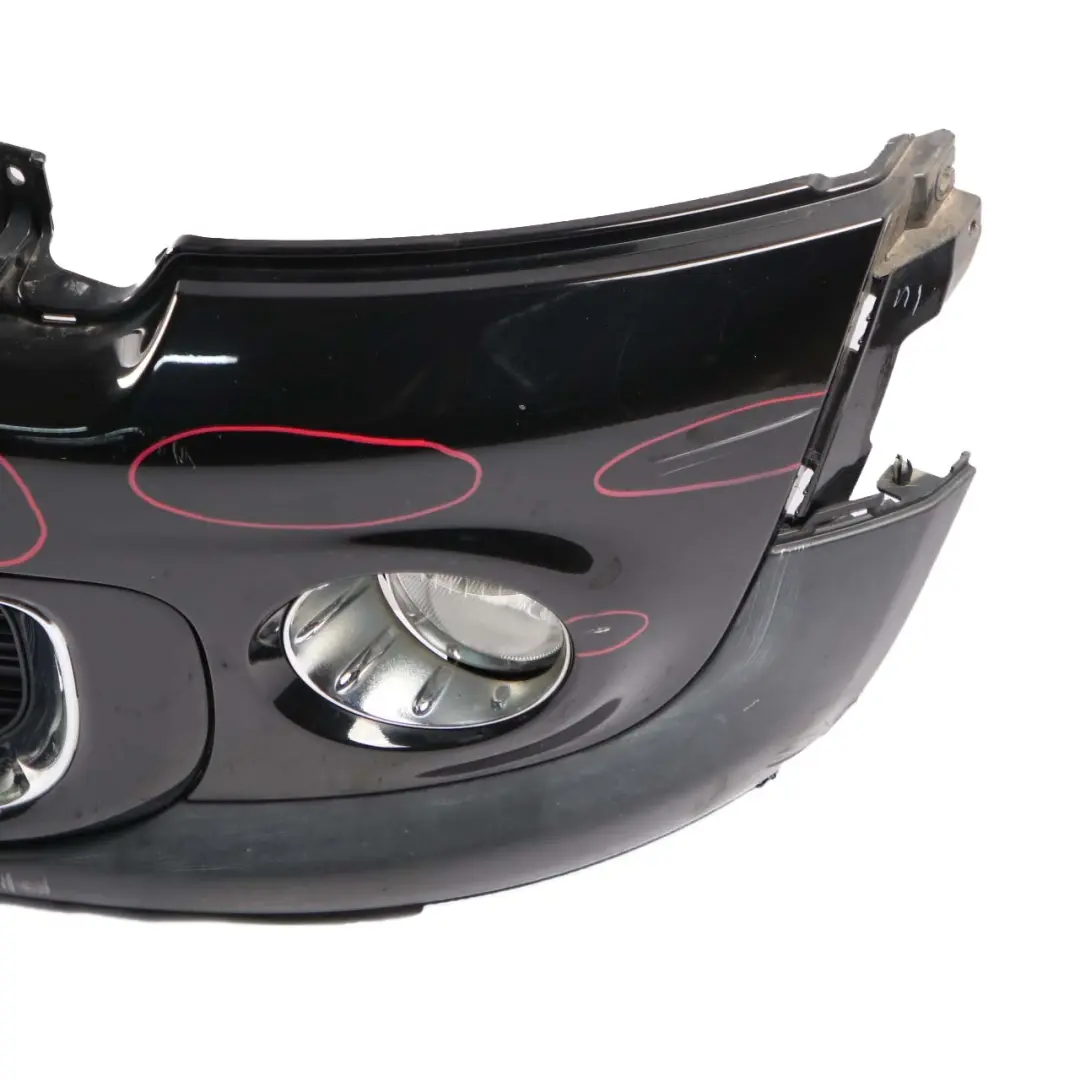 Front Bumper Complete Trim Panel Midnight Black - A94 to Mini R55 R56 LCI with Part number 7268746 Mini R55 R56 LCI Front Bumper Complete Trim Panel Midnight Black - A94 - SKU 7268746-MNB2 - Part number 7268746