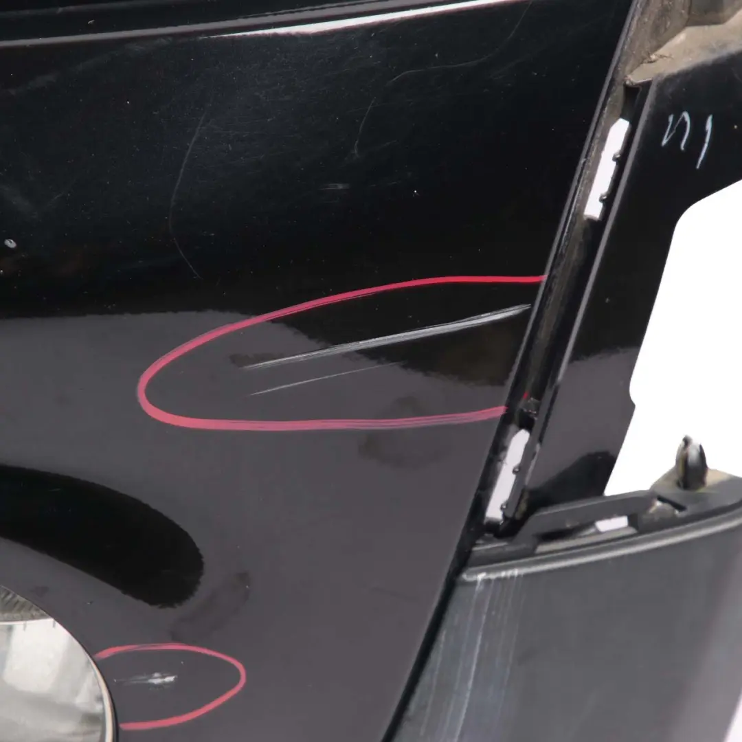 Front Bumper Complete Trim Panel Midnight Black - A94 to Mini R55 R56 LCI with Part number 7268746 Mini R55 R56 LCI Front Bumper Complete Trim Panel Midnight Black - A94 - SKU 7268746-MNB2 - Part number 7268746